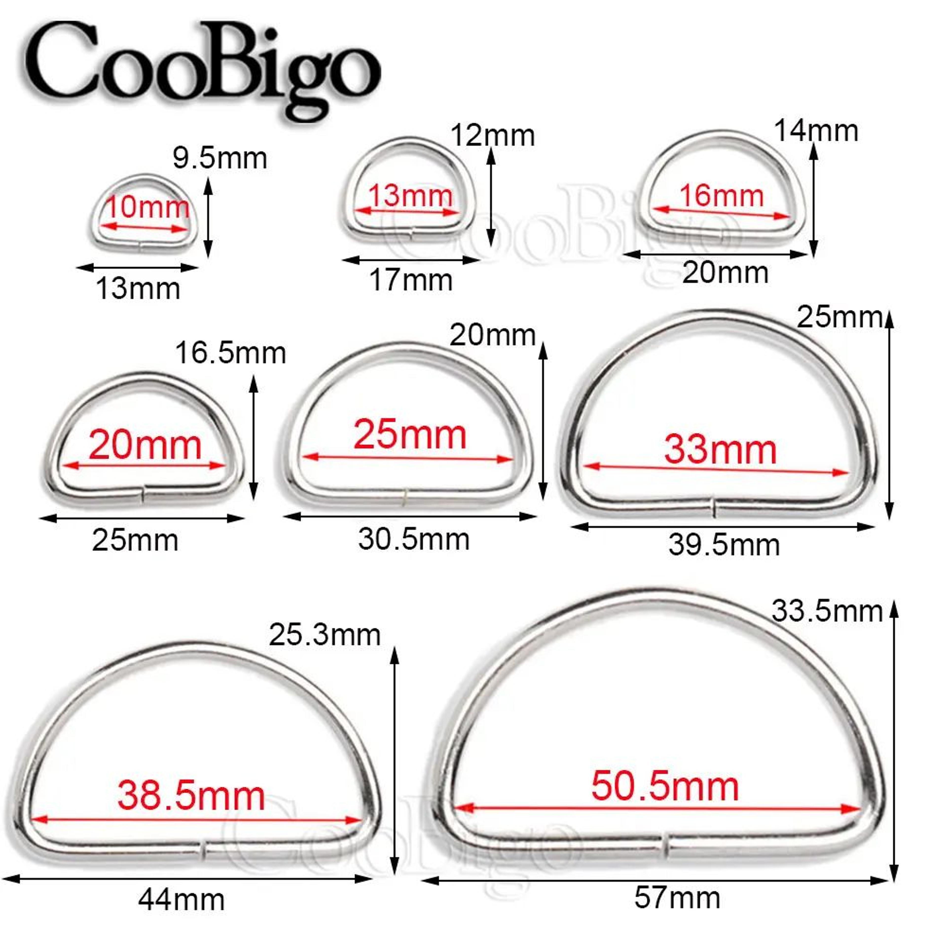 HeavyDuty Metal DRing Buckles For Belts Bags  DIY Crafting 1