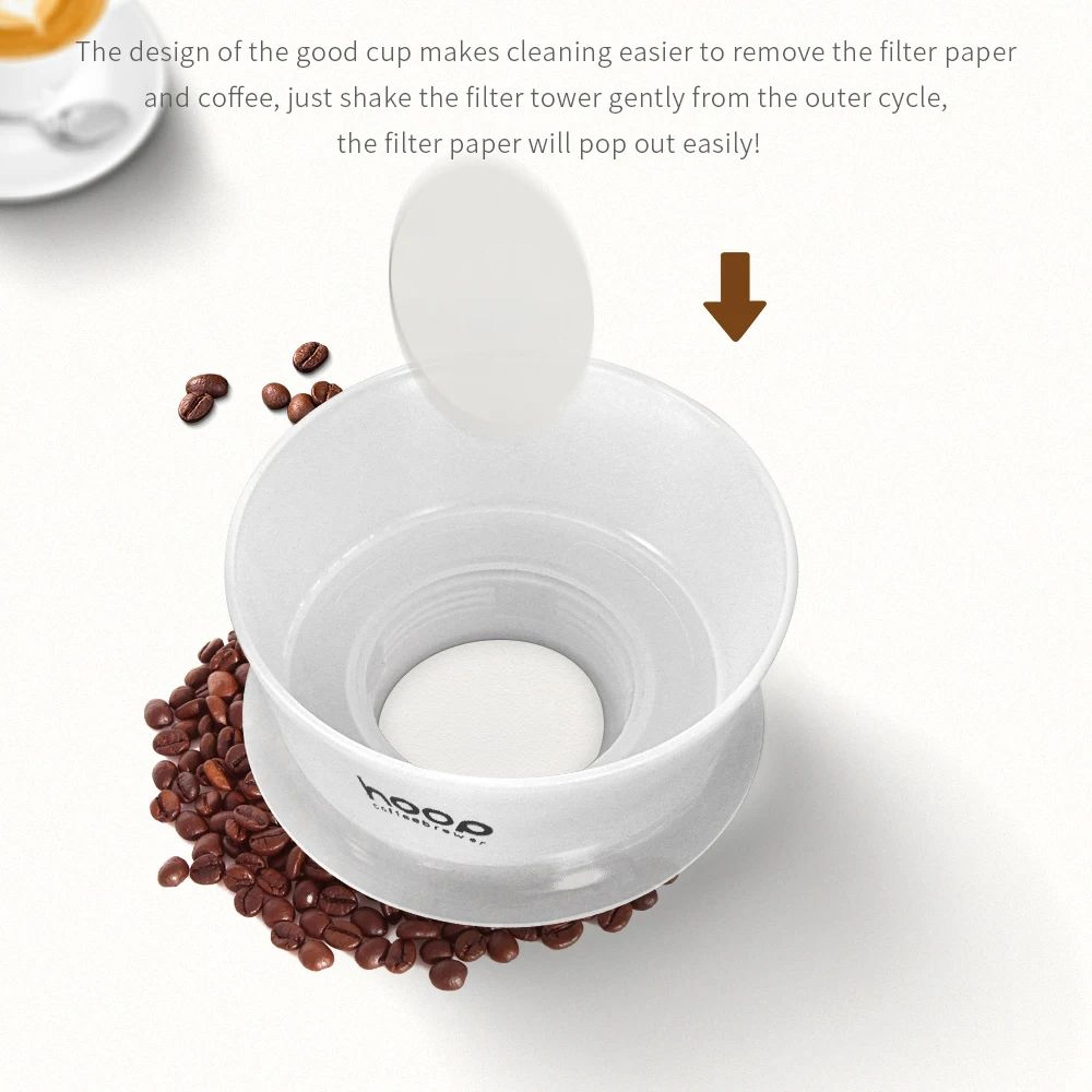 Premium Detachable Espresso Coffee Filter Cup  Hoop Coffee Brewer Compatible Accessory 4