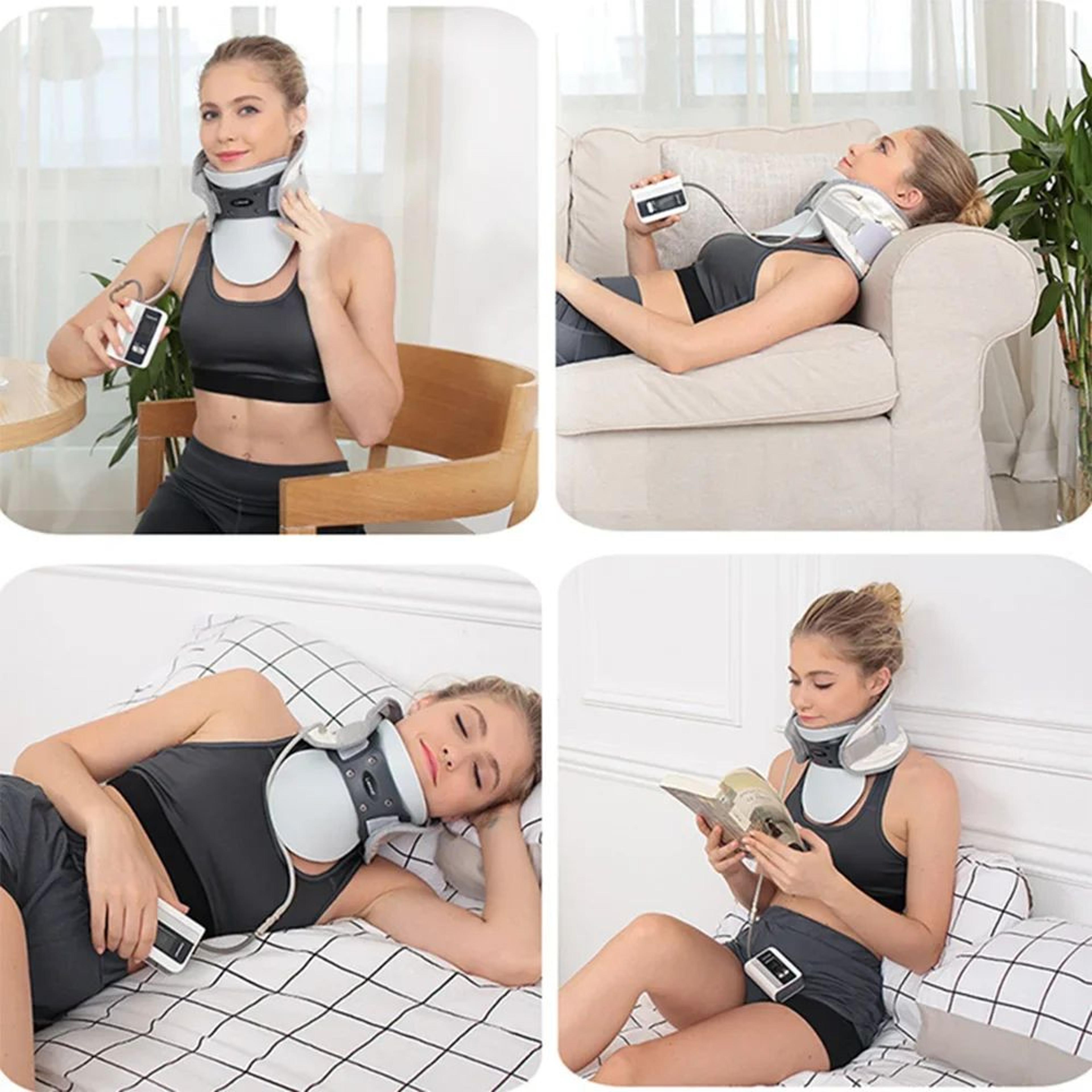 Advanced Cervical Relief Inflatable Neck Traction  Posture Support Device 4