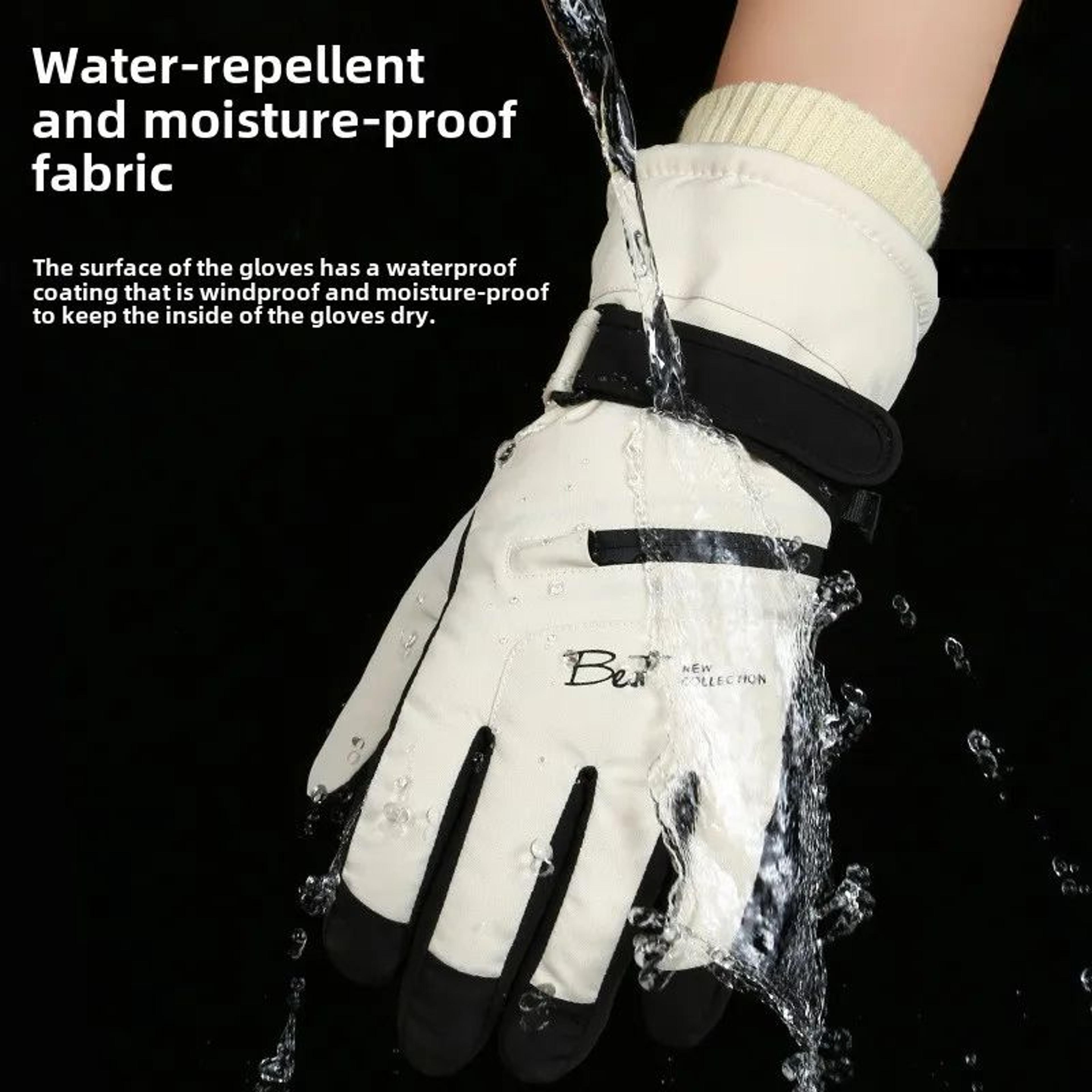 AllWeather Thermal Waterproof Winter Cycling  Ski Gloves  Unisex Warm Touch Screen Grip Gloves 3