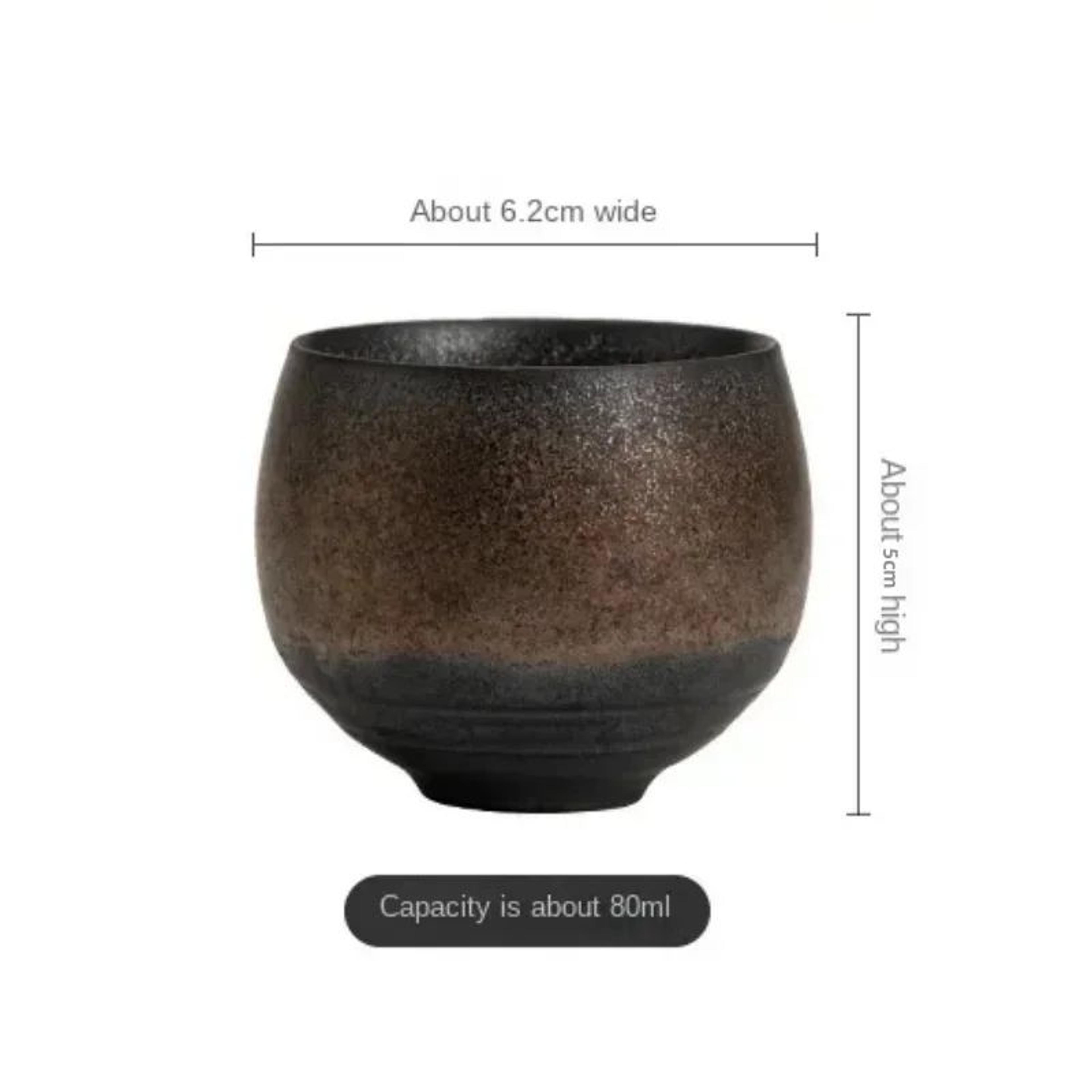 Japanese Handmade Stoneware Tea Cup  Authentic Japanese Stoneware Tea Cup For Kung Fu Tea Cup Ritua 5