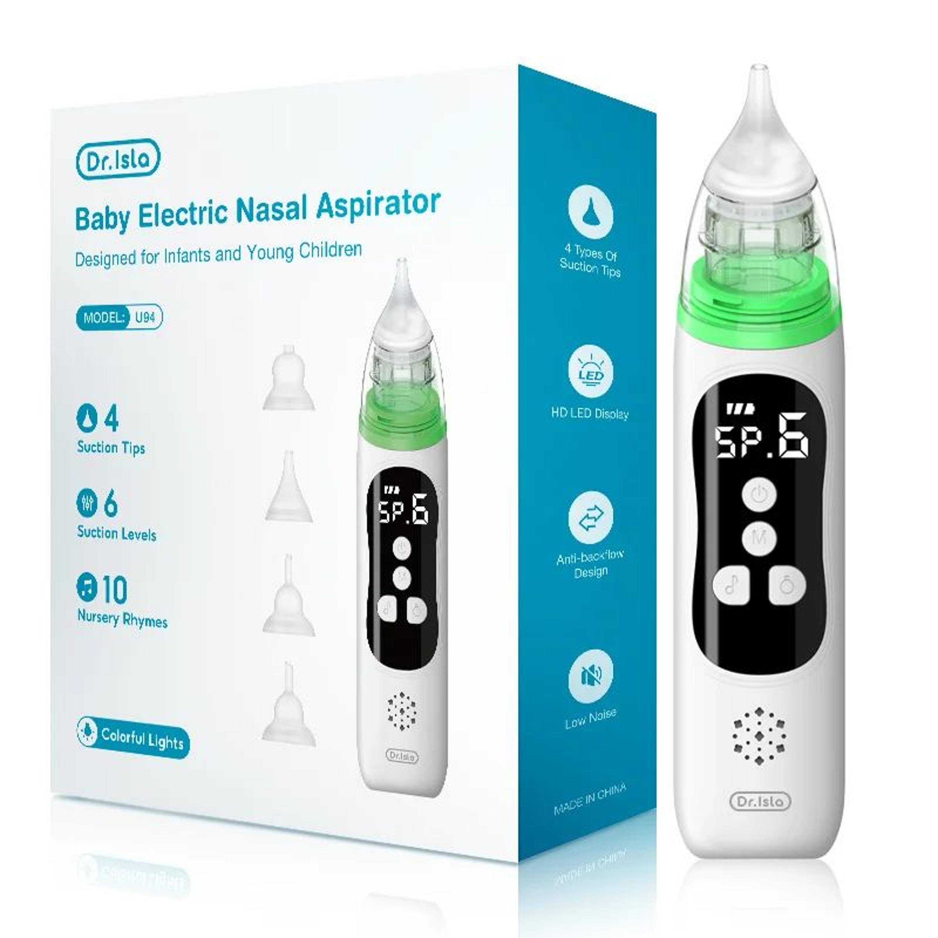 Premium Baby Electric Nasal Aspirator  Gentle Adjustable Suction Airway Cleaner For Infants  Toddle 7