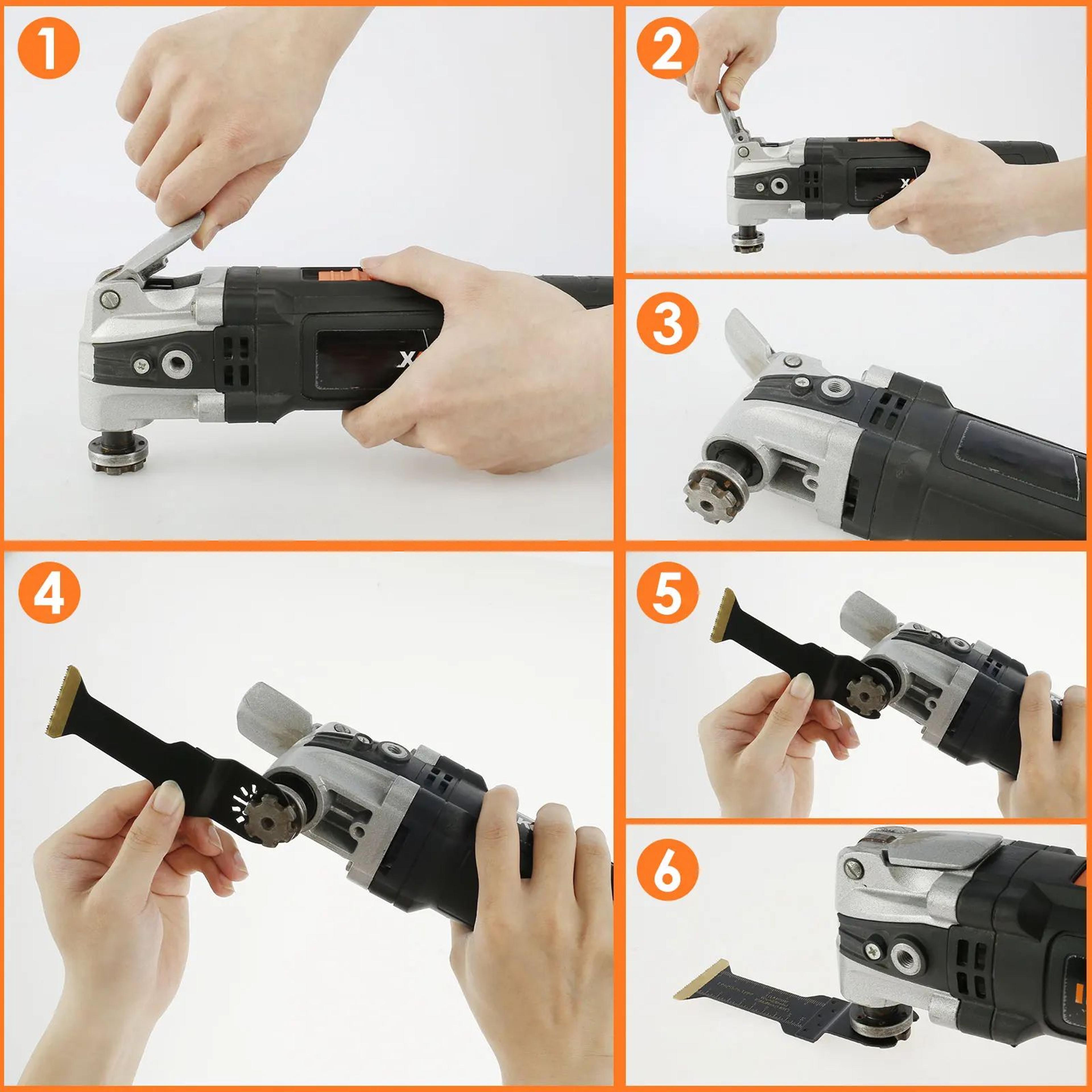 Universal Oscillating Saw Blades MultiMaterial QuickRelease Multi Tool Blade Set 3