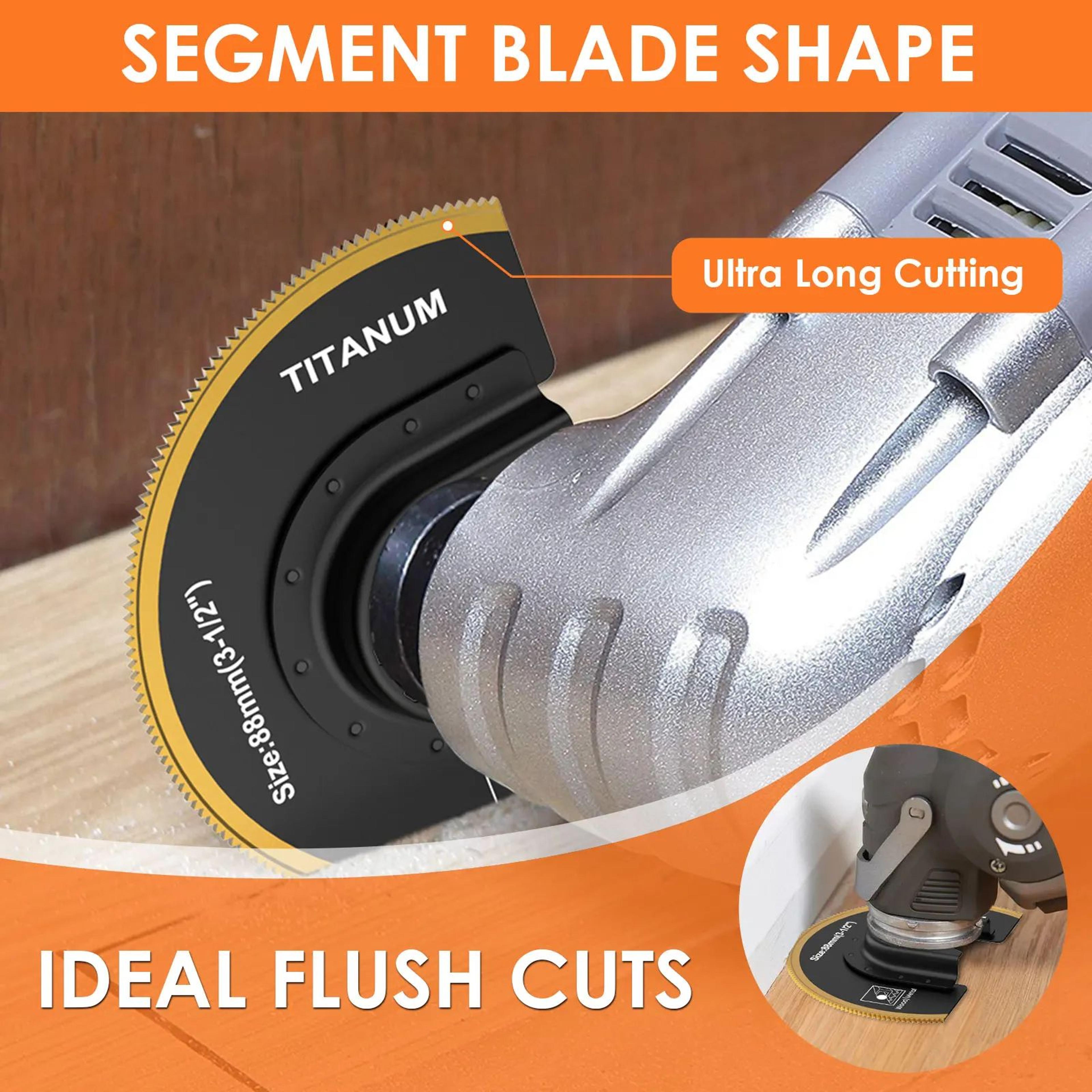 Universal Oscillating Saw Blades MultiMaterial QuickRelease Multi Tool Blade Set 4