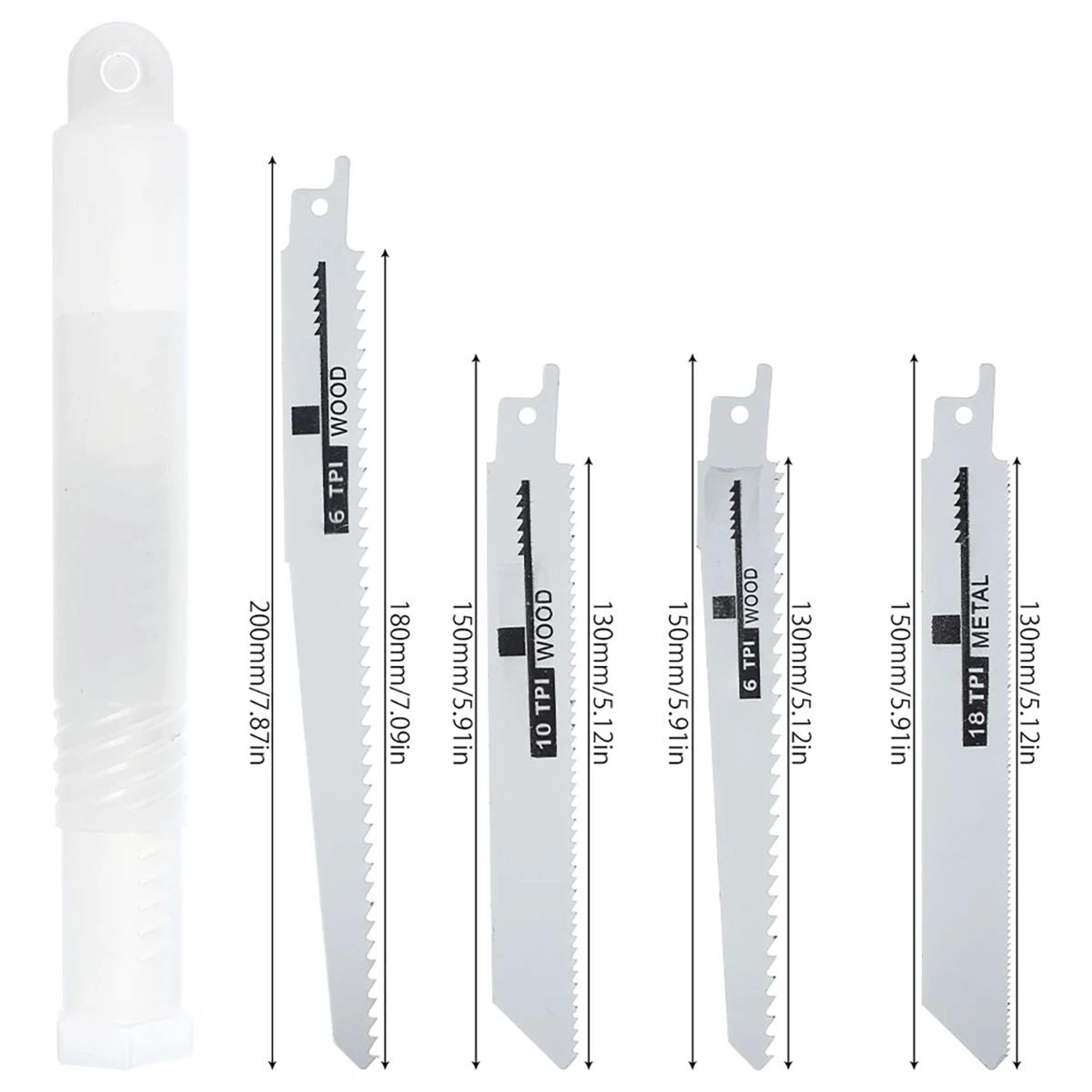 10Piece Universal Reciprocating Saw Blade Set For Wood Metal  PVC FastCut Reciprocating Saw Blades 5