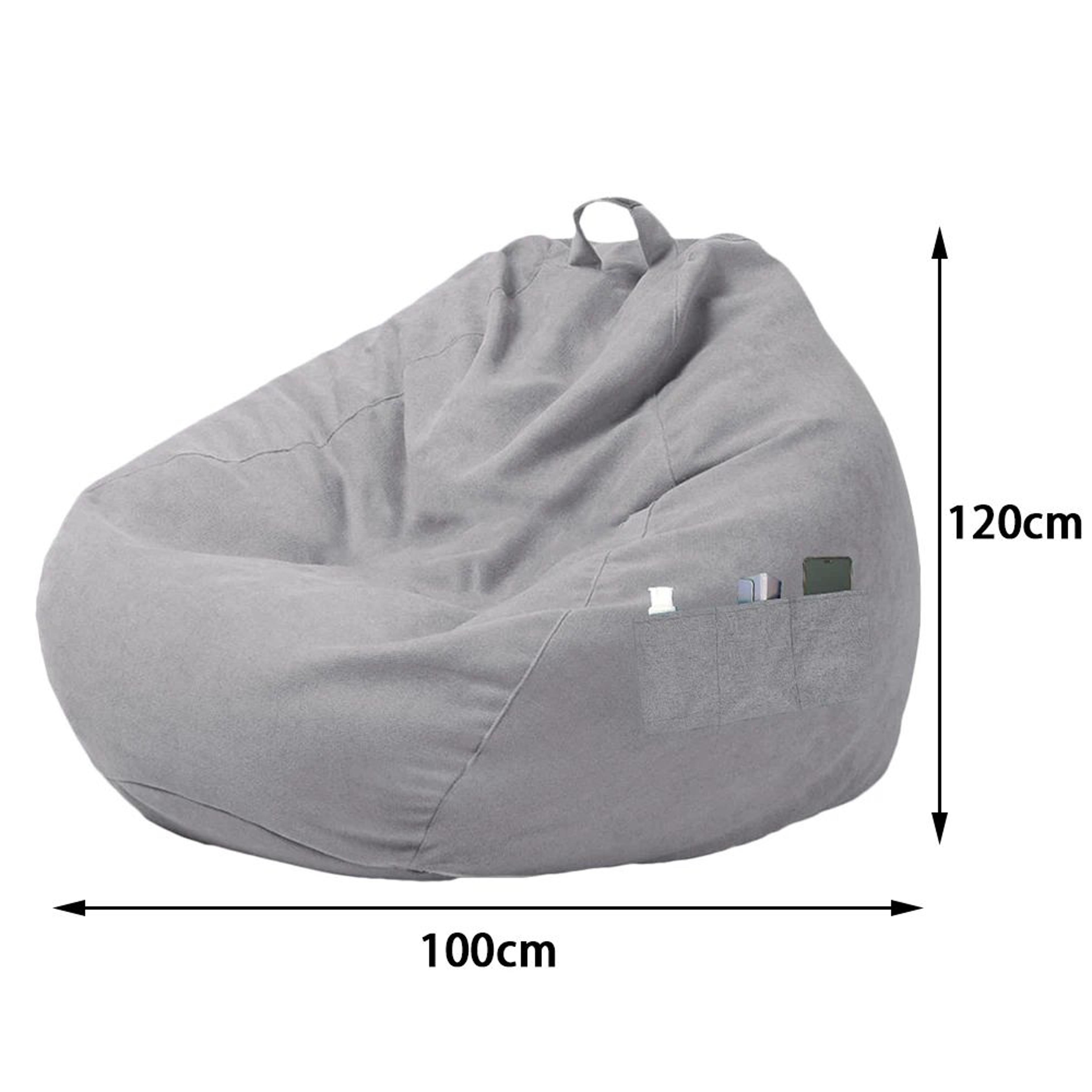 Premium Plush Large Bean Bag Cover  Lazy Seat Chair Sofa Lounger No Filler 8