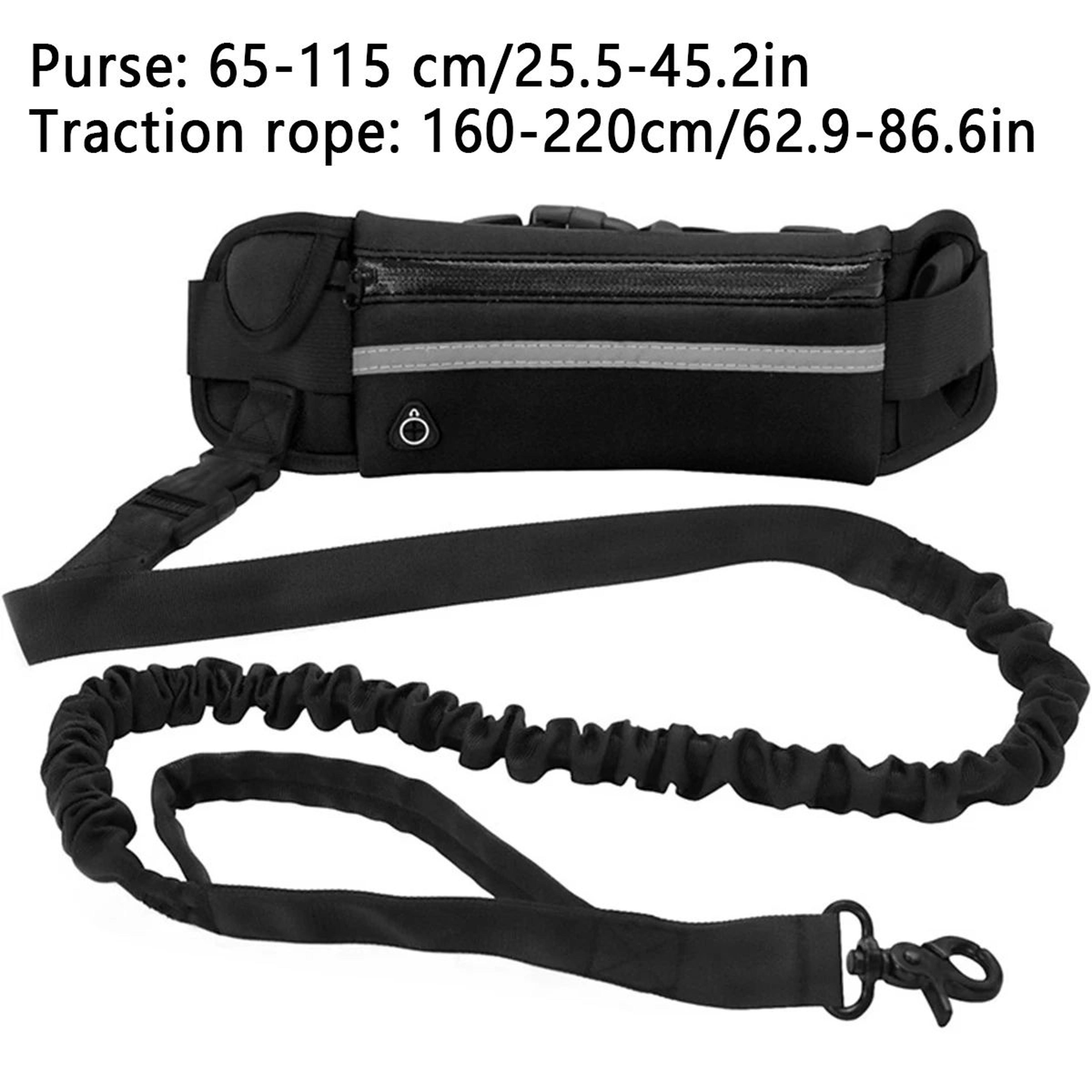 HandsFree Running Dog Leash With Reflective Elastic Belt  Waist Bag 2