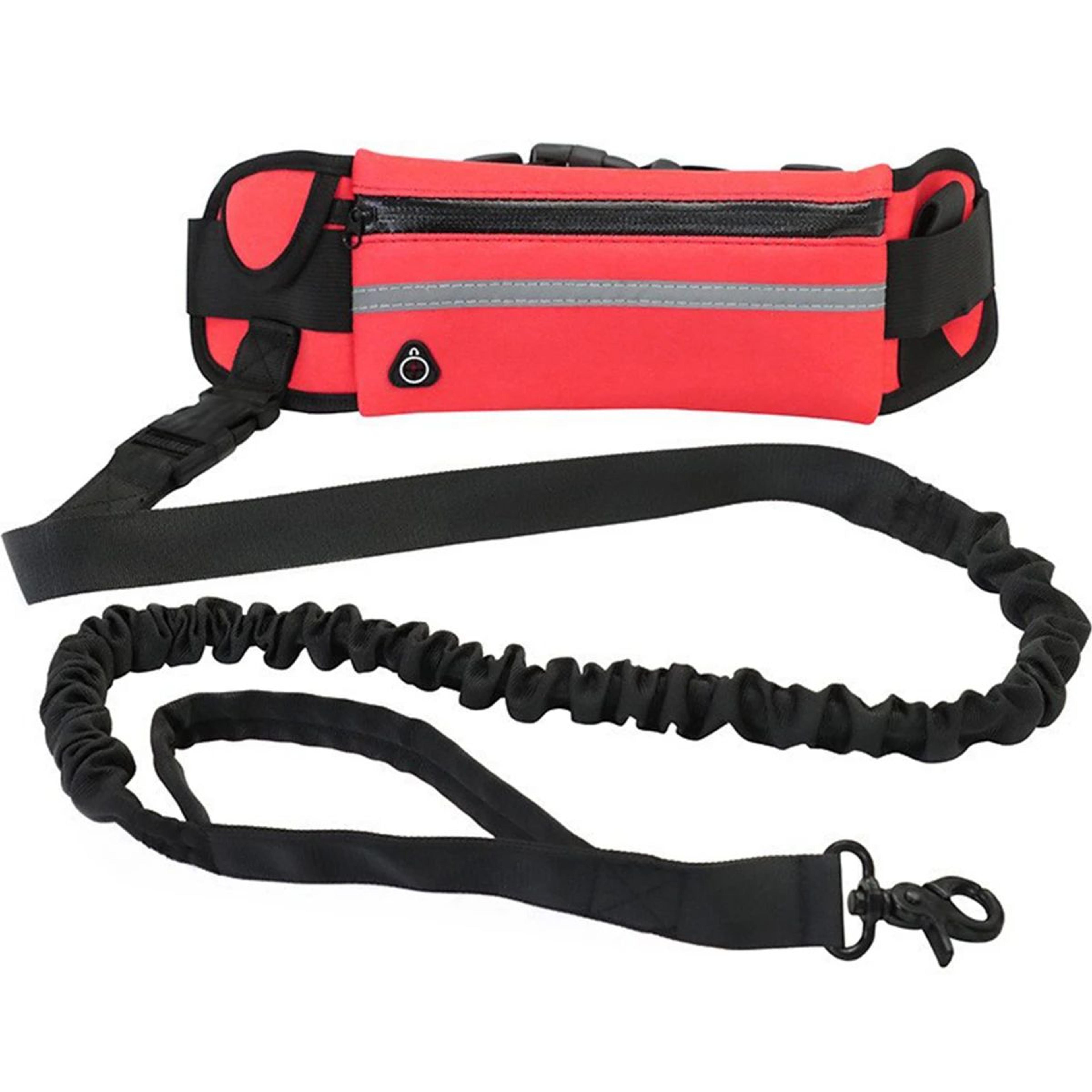 HandsFree Running Dog Leash With Reflective Elastic Belt  Waist Bag 6