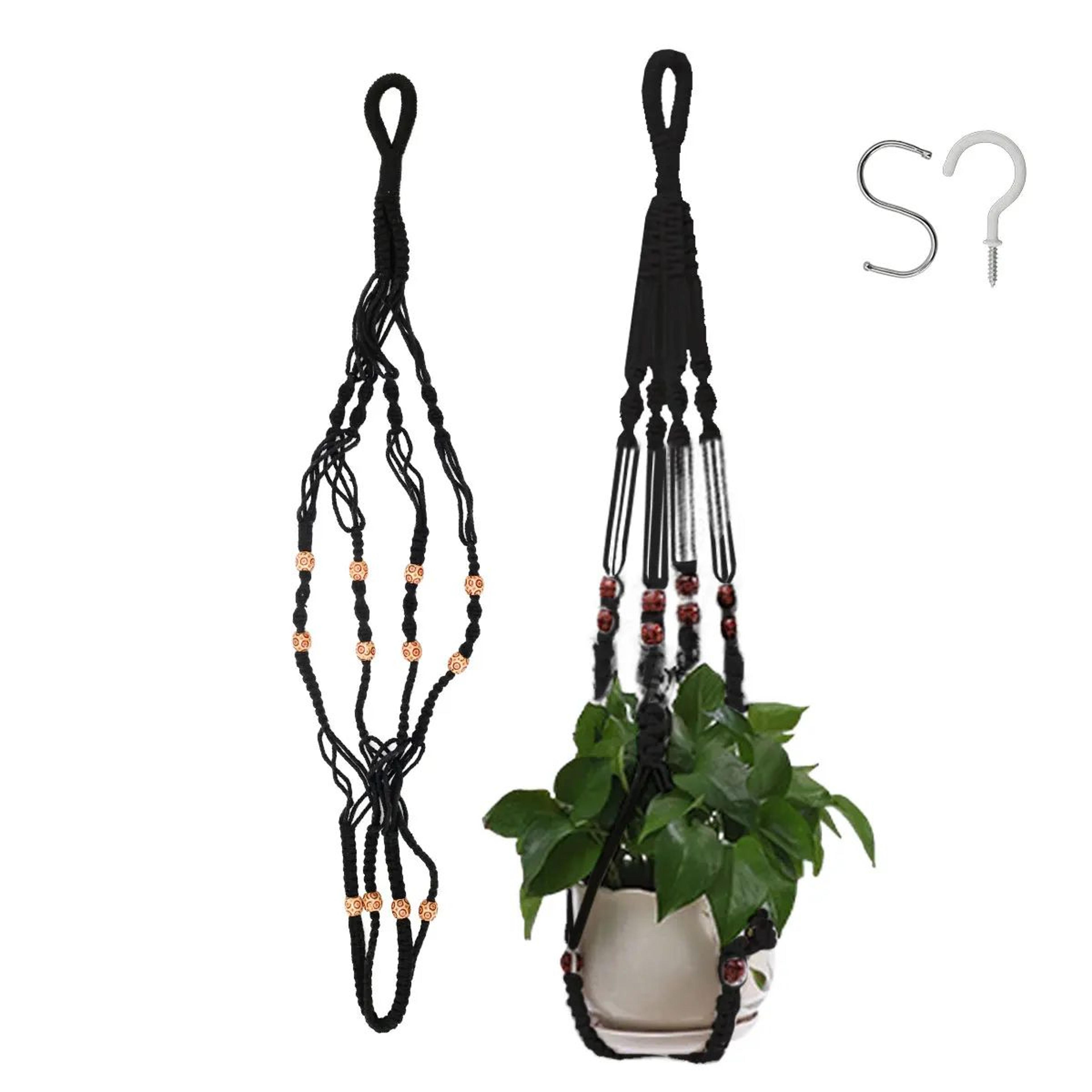 Boho Macrame Plant Hanger Handmade Hanging Planter Basket For Indoor  Outdoor Spaces 5