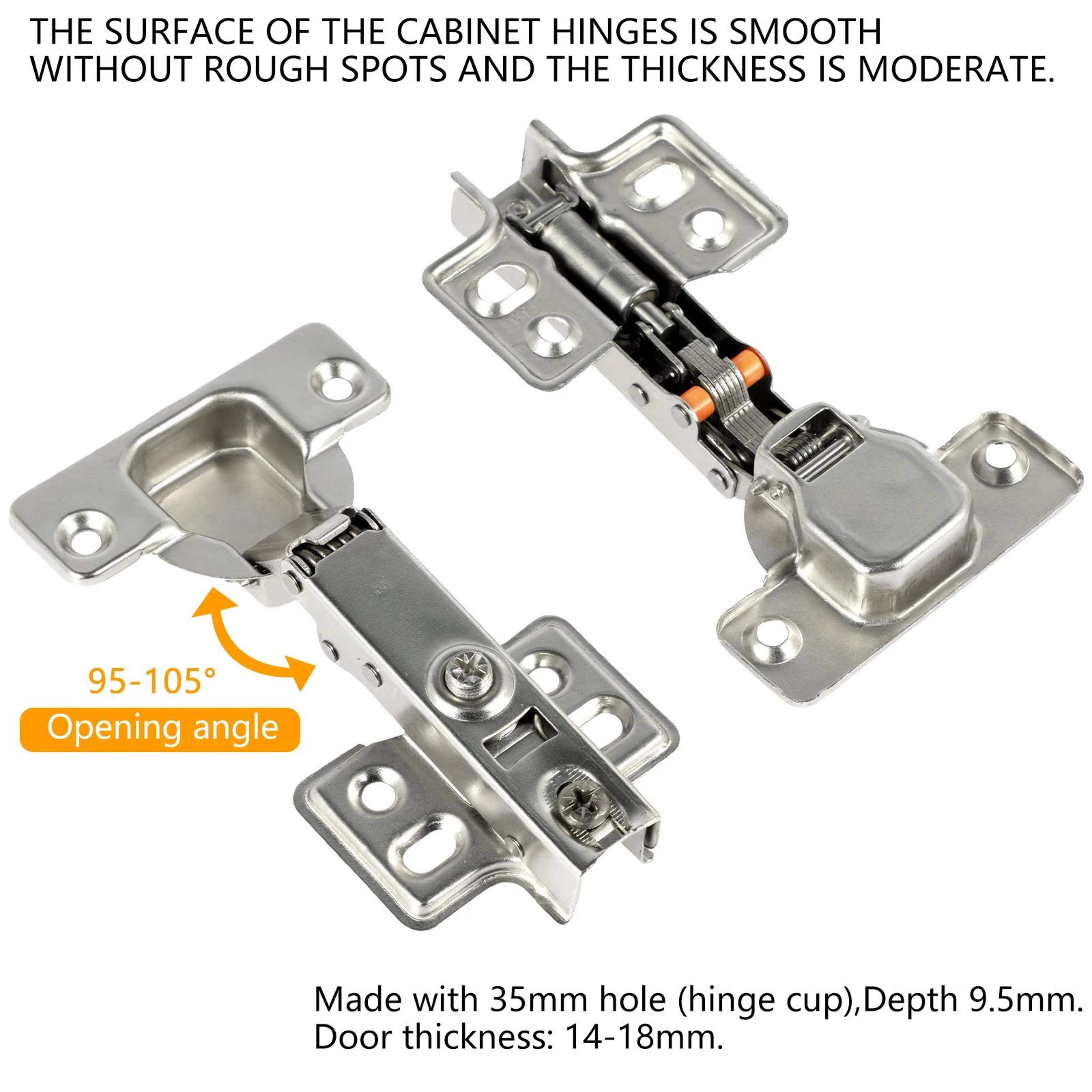Premium SoftClose Cabinet Hinges Set  Quiet Hydraulic Door Dampers 20Pack 4