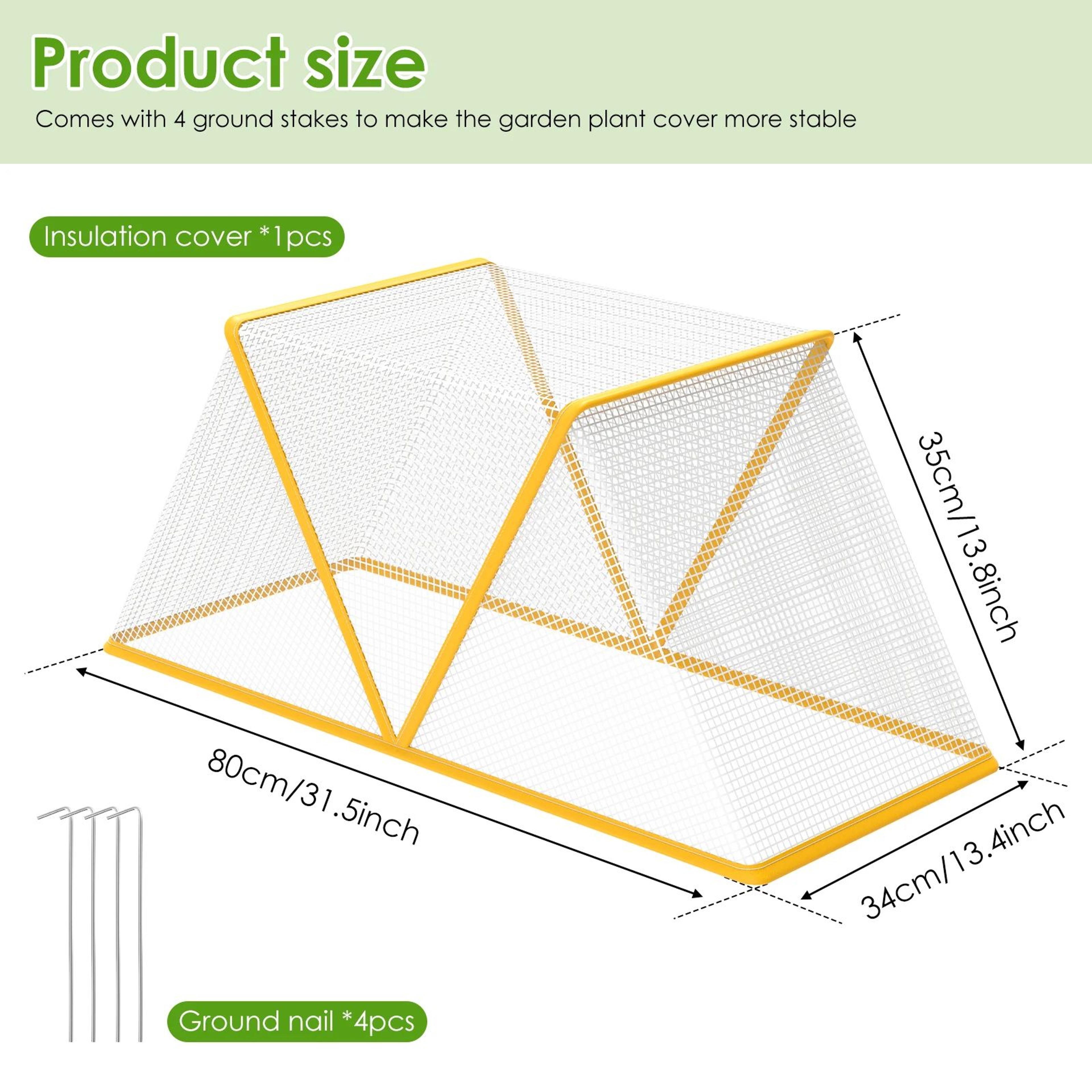 Foldable Portable Mini Greenhouse Plant Cover  Insect  Bird Shield Windproof Winter Warmer 0