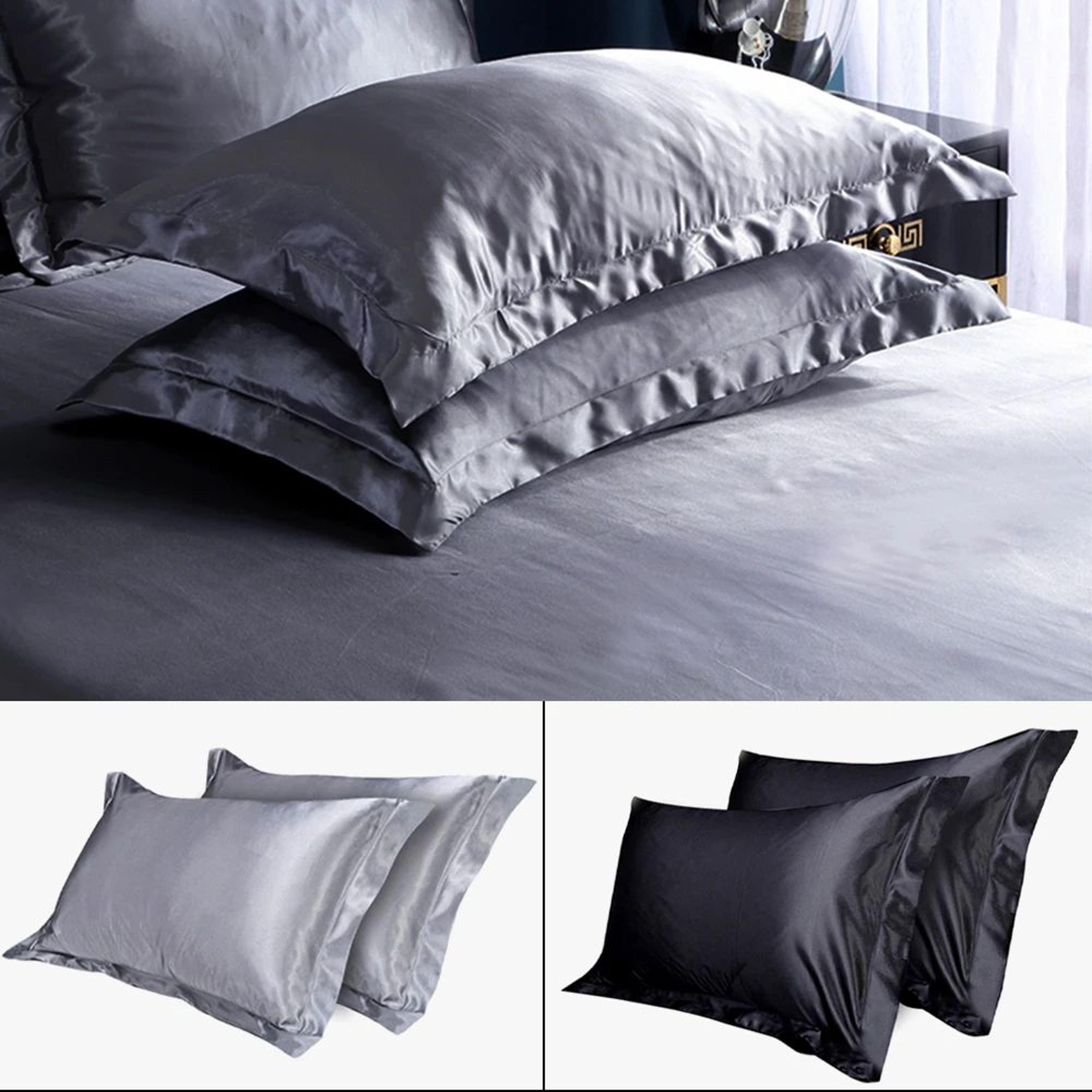 Luxury 100 Pure Mulberry Silk Pillowcases 2Pack  Standard Size 19 X 29 Inches 1