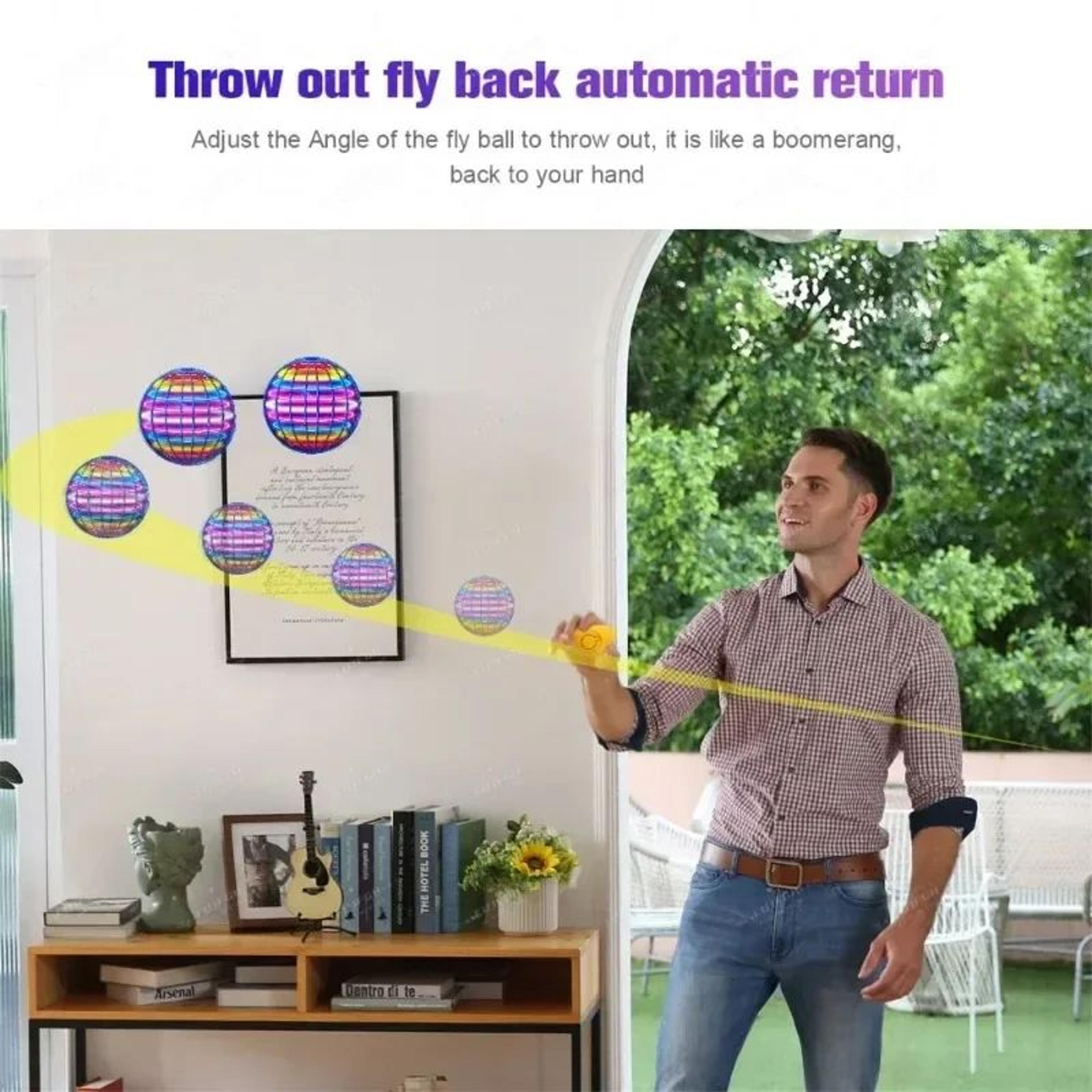 Interactive LED Hover Sphere Toy  HandControlled 360 Flying Ball For Kids 2