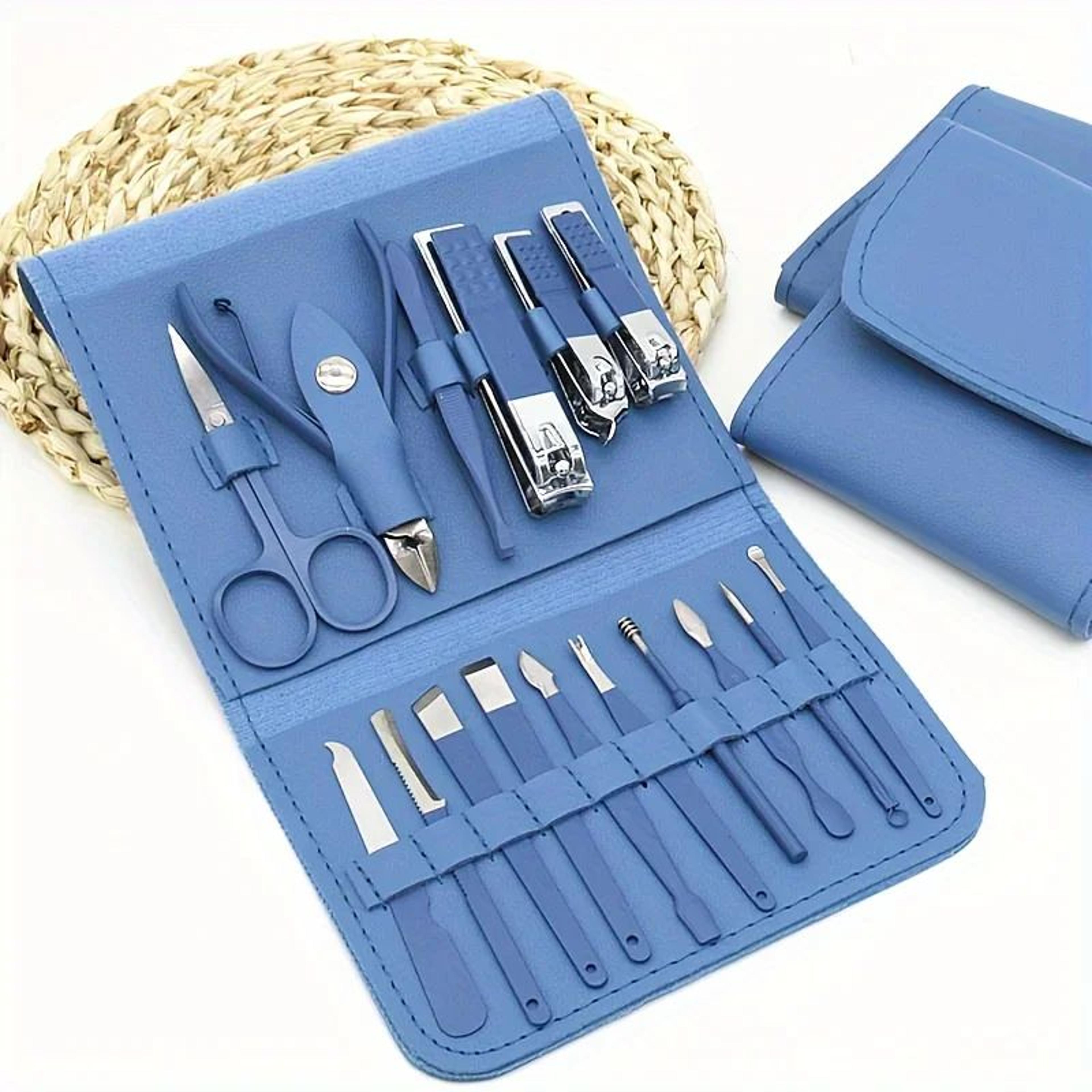 Professional Manicure Set  Nail Clippers Set  16Piece Pedicure Tool Kit With Travel Case 3