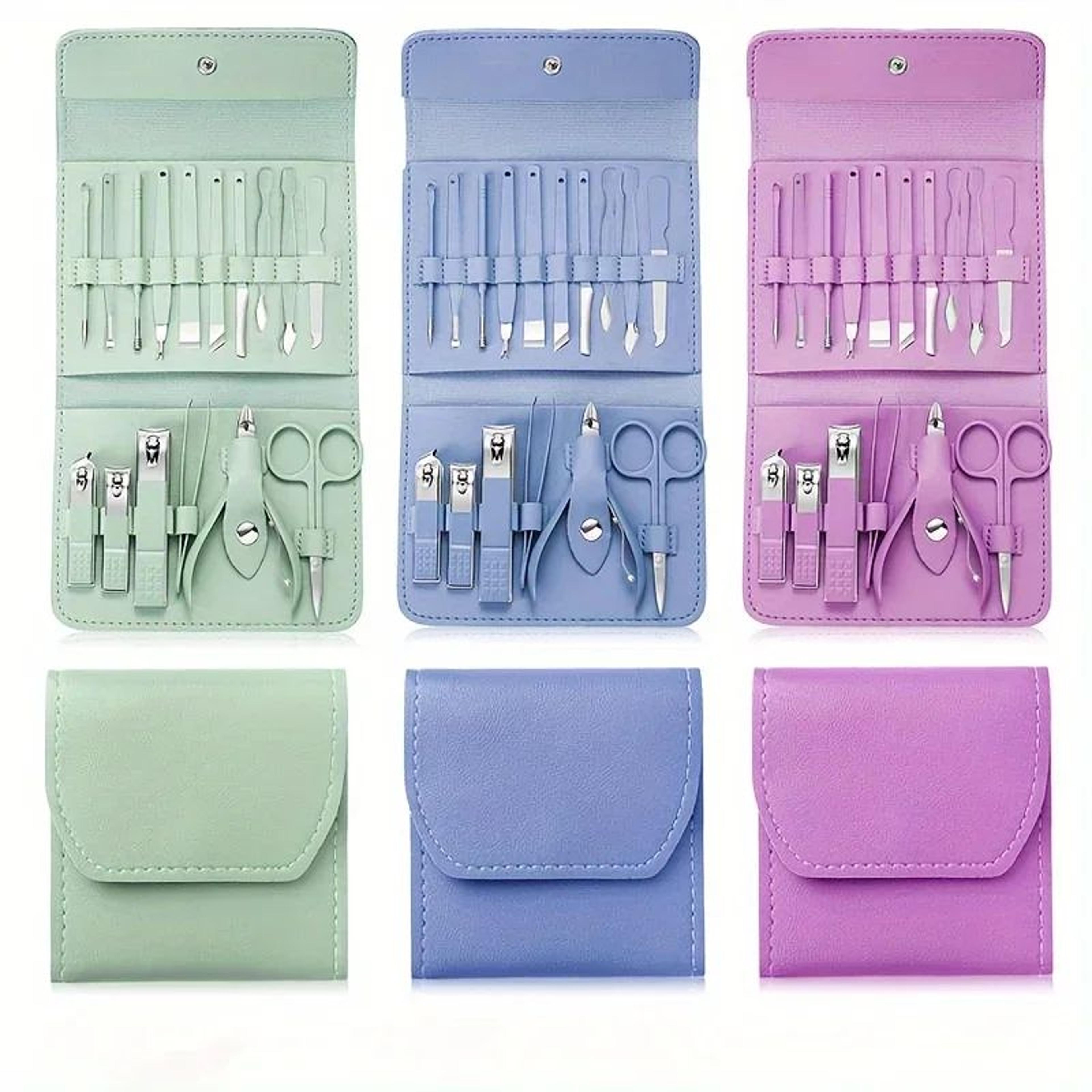 Professional Manicure Set  Nail Clippers Set  16Piece Pedicure Tool Kit With Travel Case 4