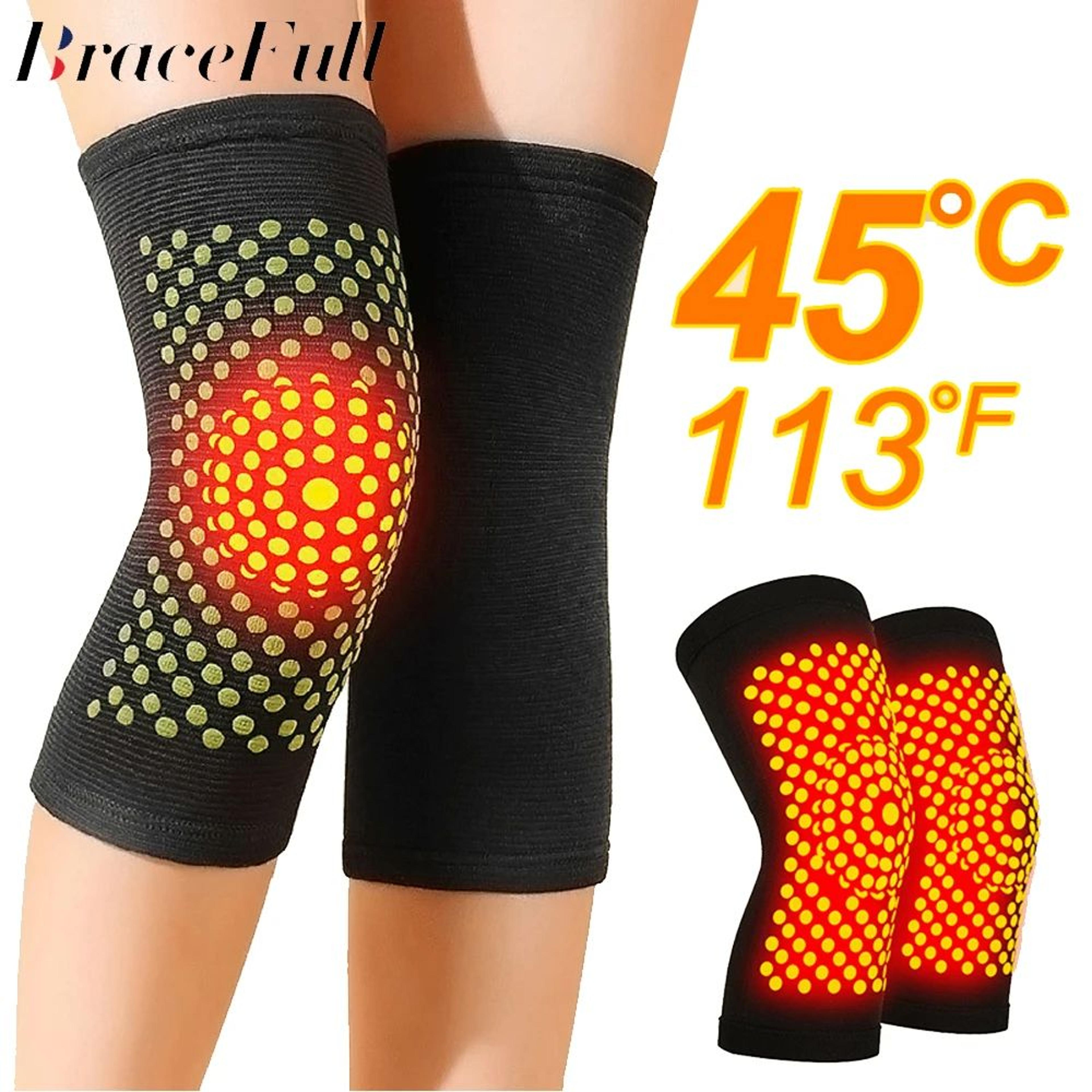 TheraWarm SelfHeating Knee Support Brace  Pain Relief  Injury Recovery 0