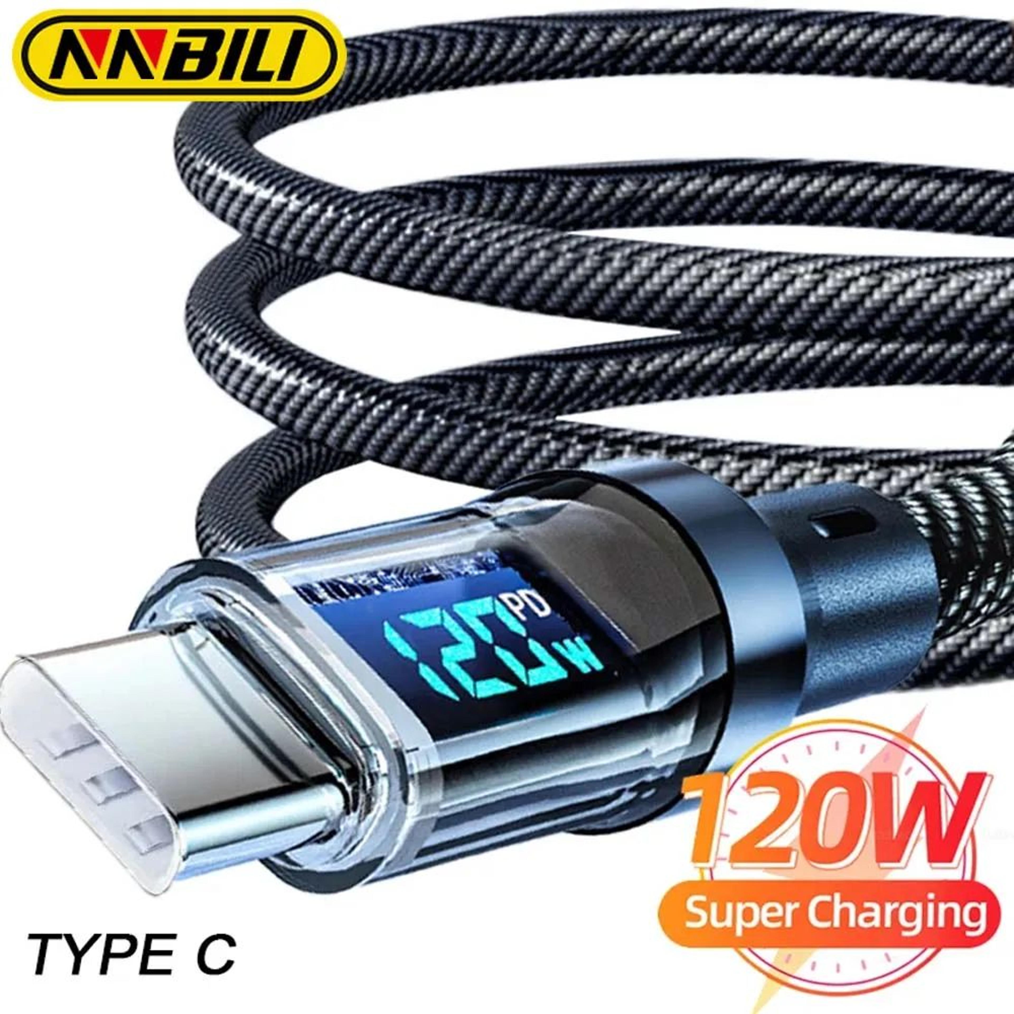 nnbili premium fast charging cable set with fast charging cable & led power display