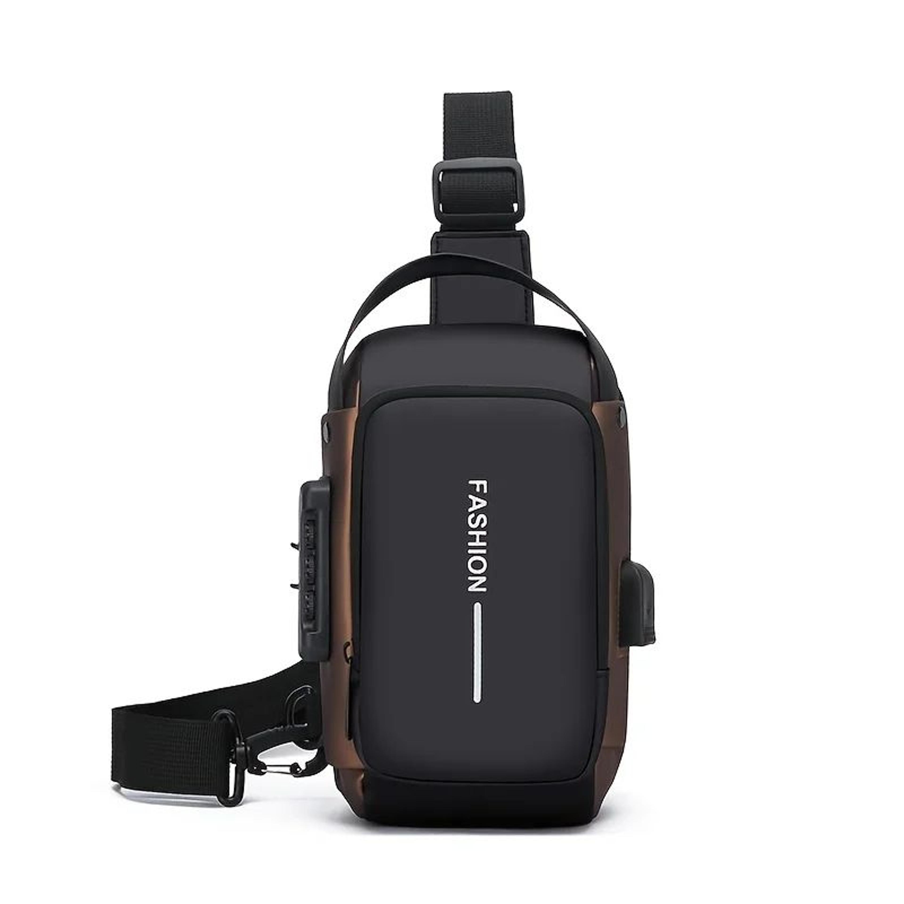 UrbanShield Oxford Sling Bag For Men  Compact Mens Sling Bag With Phone Pocket  Secure Zip Everyday 7