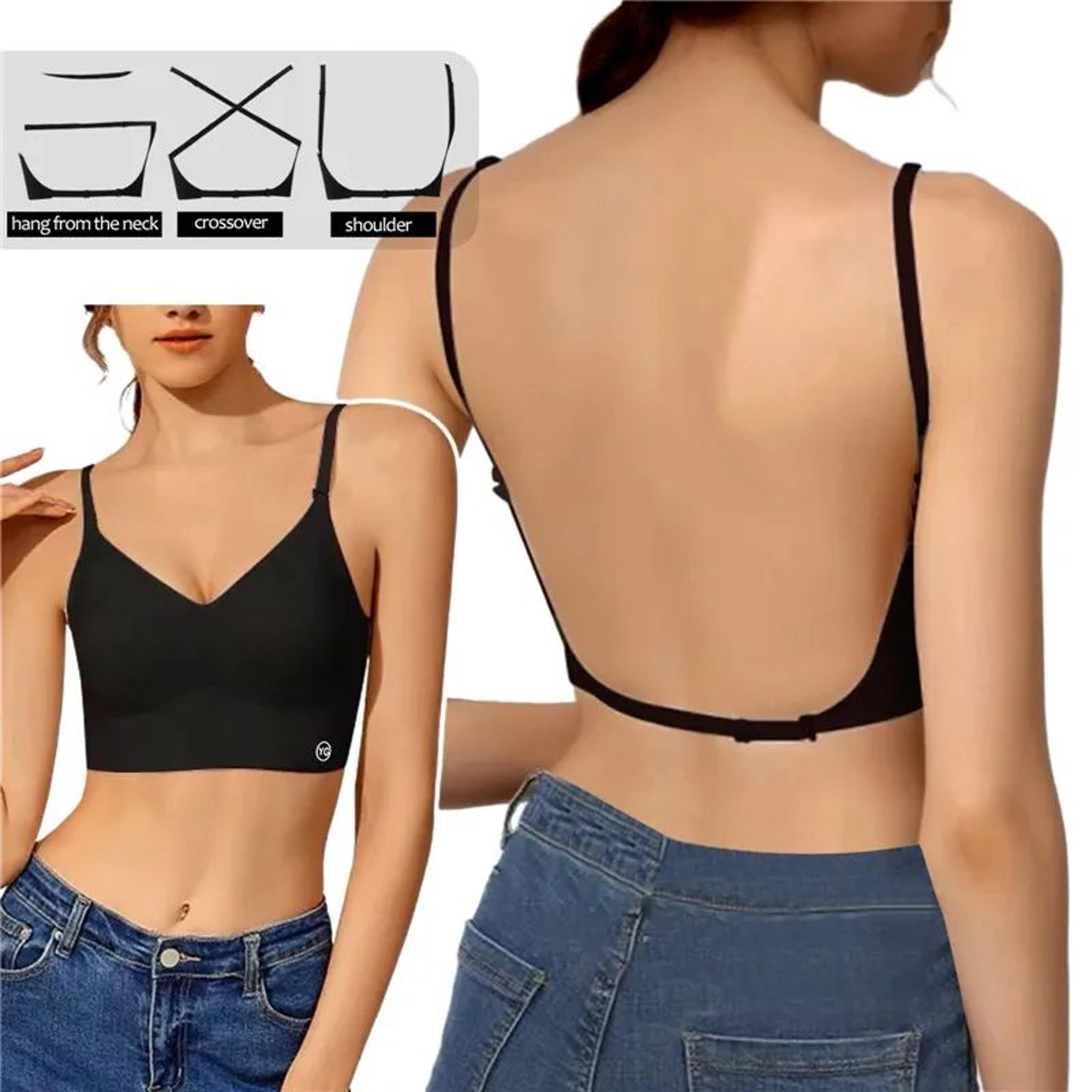 Deep U Backless Lift Bra With Clear Straps  Invisible Strapless Support For LowCut Dresses 6