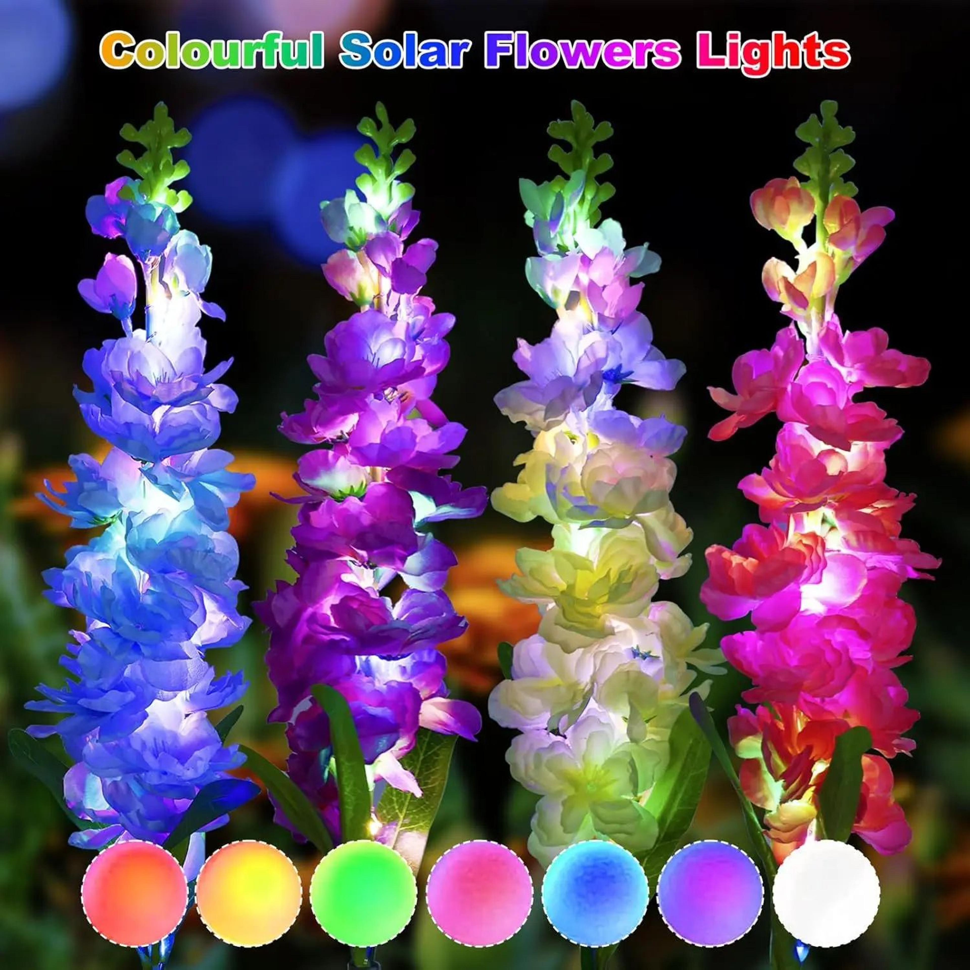 Solar Bloom Waterproof Solar Flower Lights For Garden  Patio 3