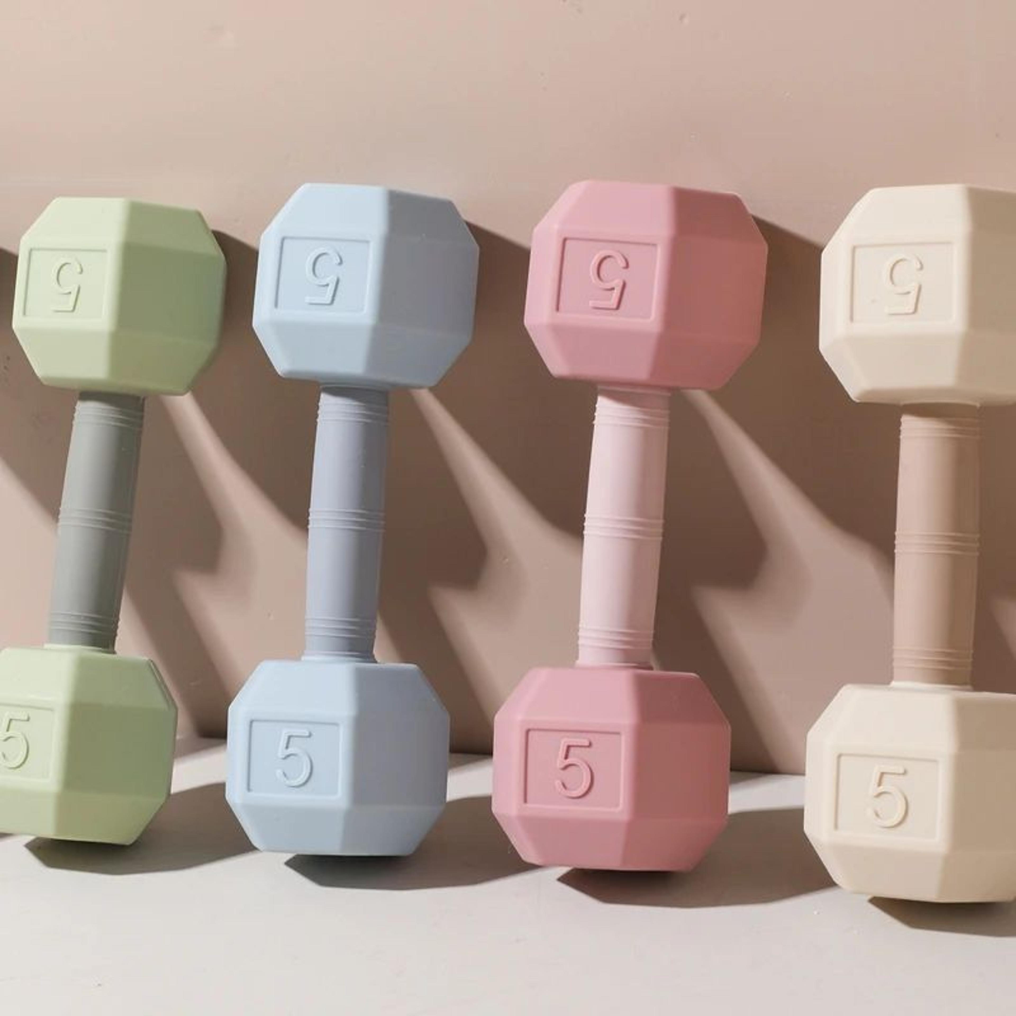 Ultimate Baby Silicone Teething Dumbbell Rattle  Sensory Relief  Development Toy 5
