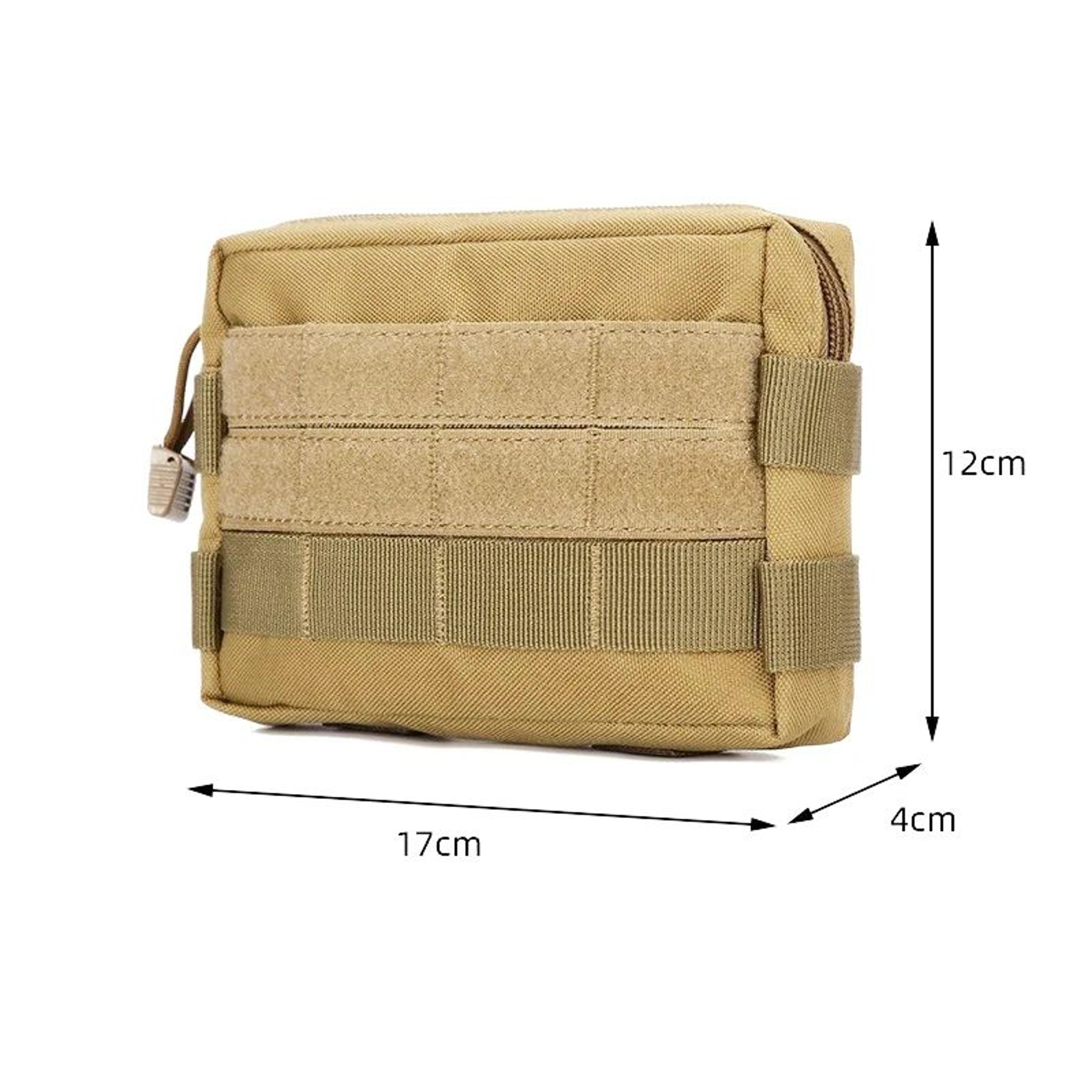 MOLLE Tactical EDC Organizer Pouch With Phone Pocket  Utility Belt Pouch For Hiking  Hunting 3