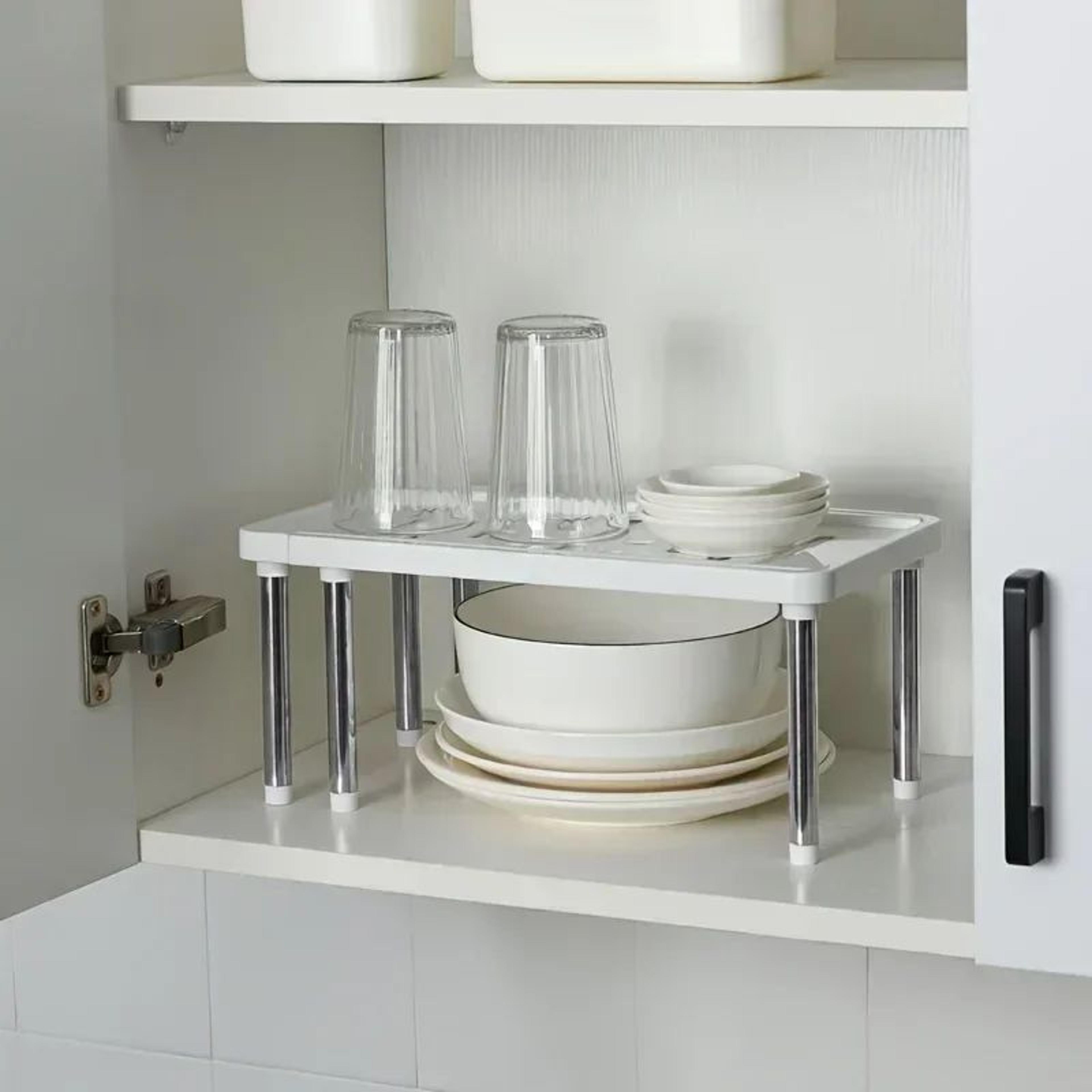 Expandable Kitchen Spice Organizer Rack  Adjustable Retractable Shelf For Cabinets  Countertops 1