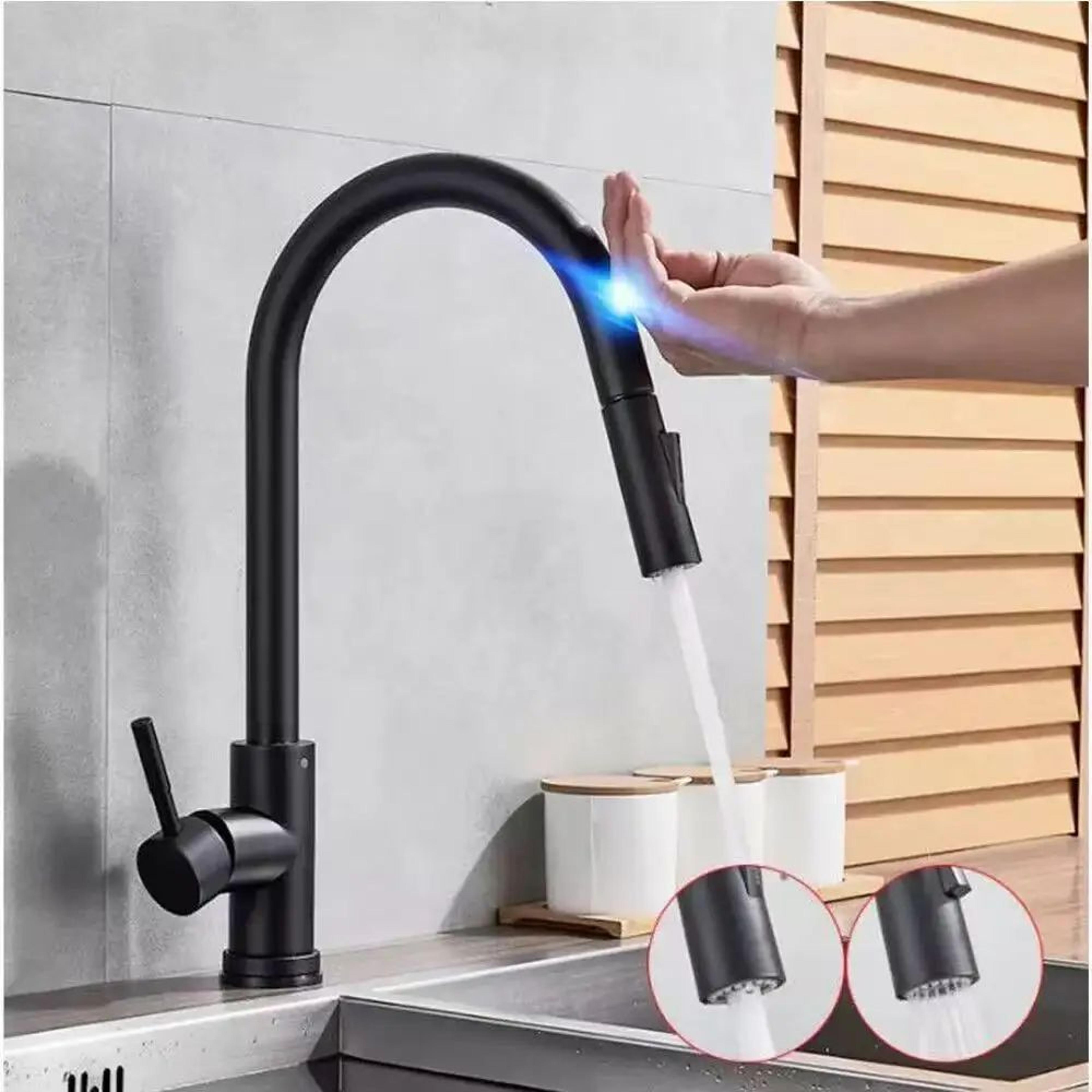 SmartTouch PullDown Kitchen Faucet With Sensor  Brushed Nickel Finish 0