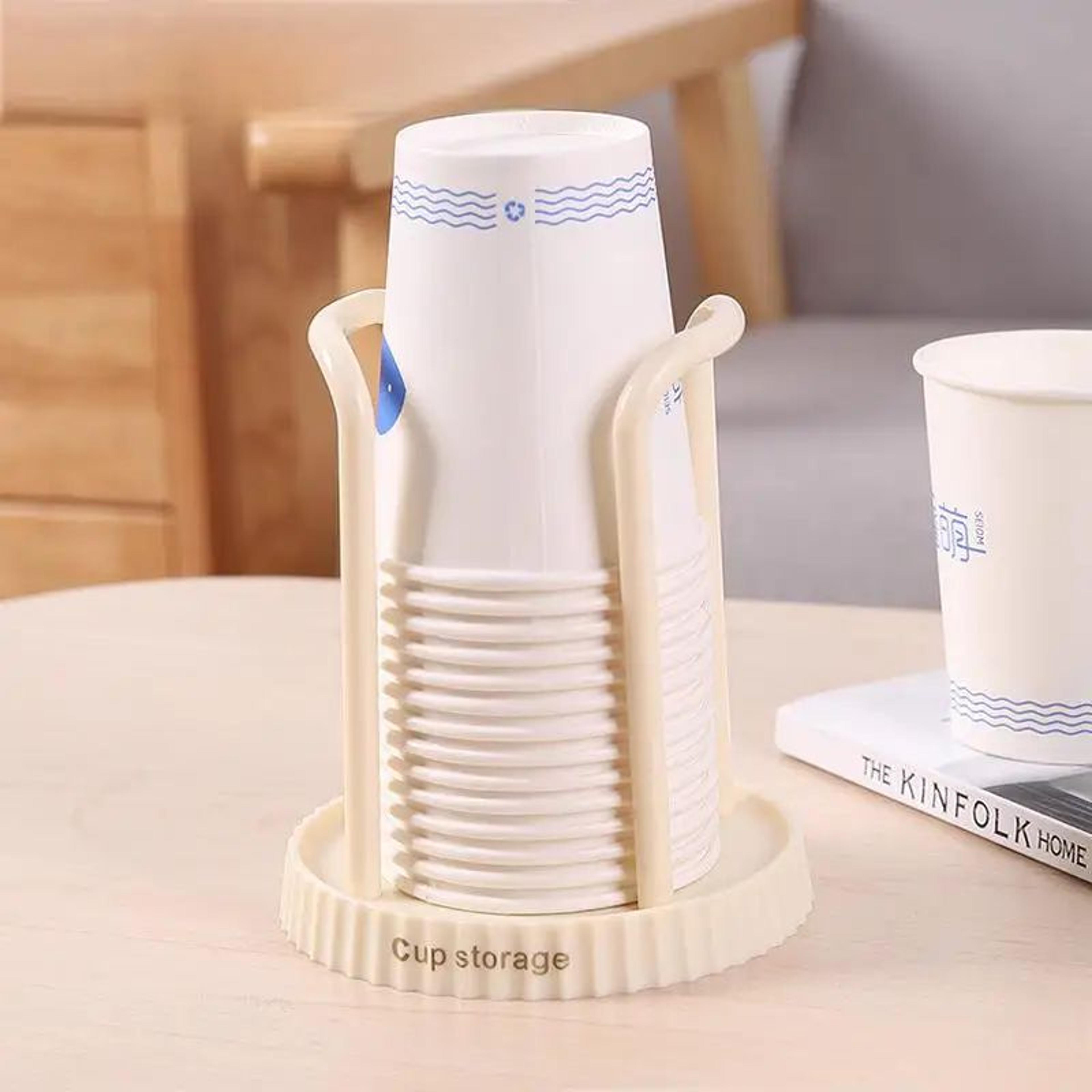 Modern Disposable Paper Cup Holder  Desktop Cup Organizer 6