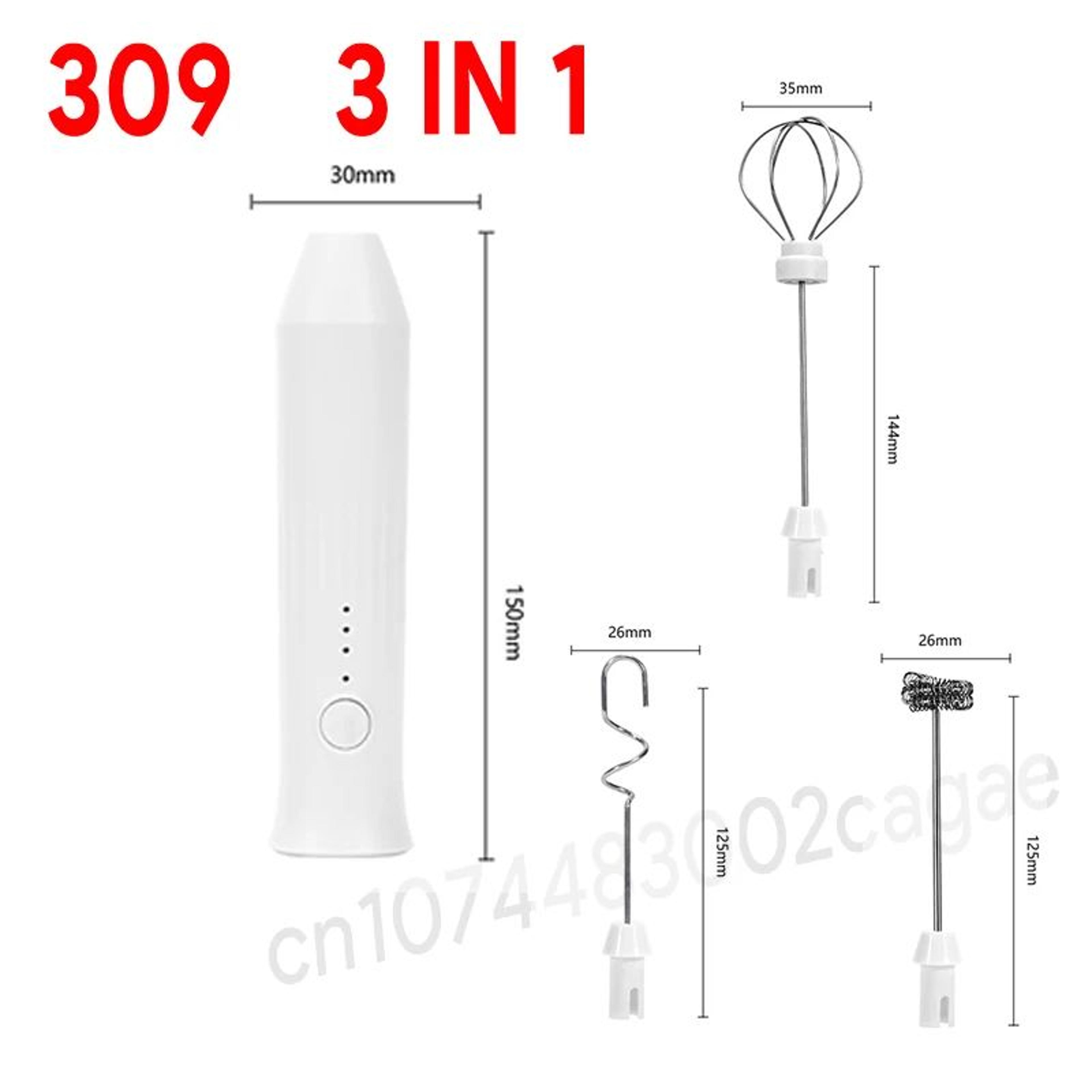 Rechargeable 3Speed Electric Milk Frother  Egg Beater  Handheld Coffee Foam Maker 9
