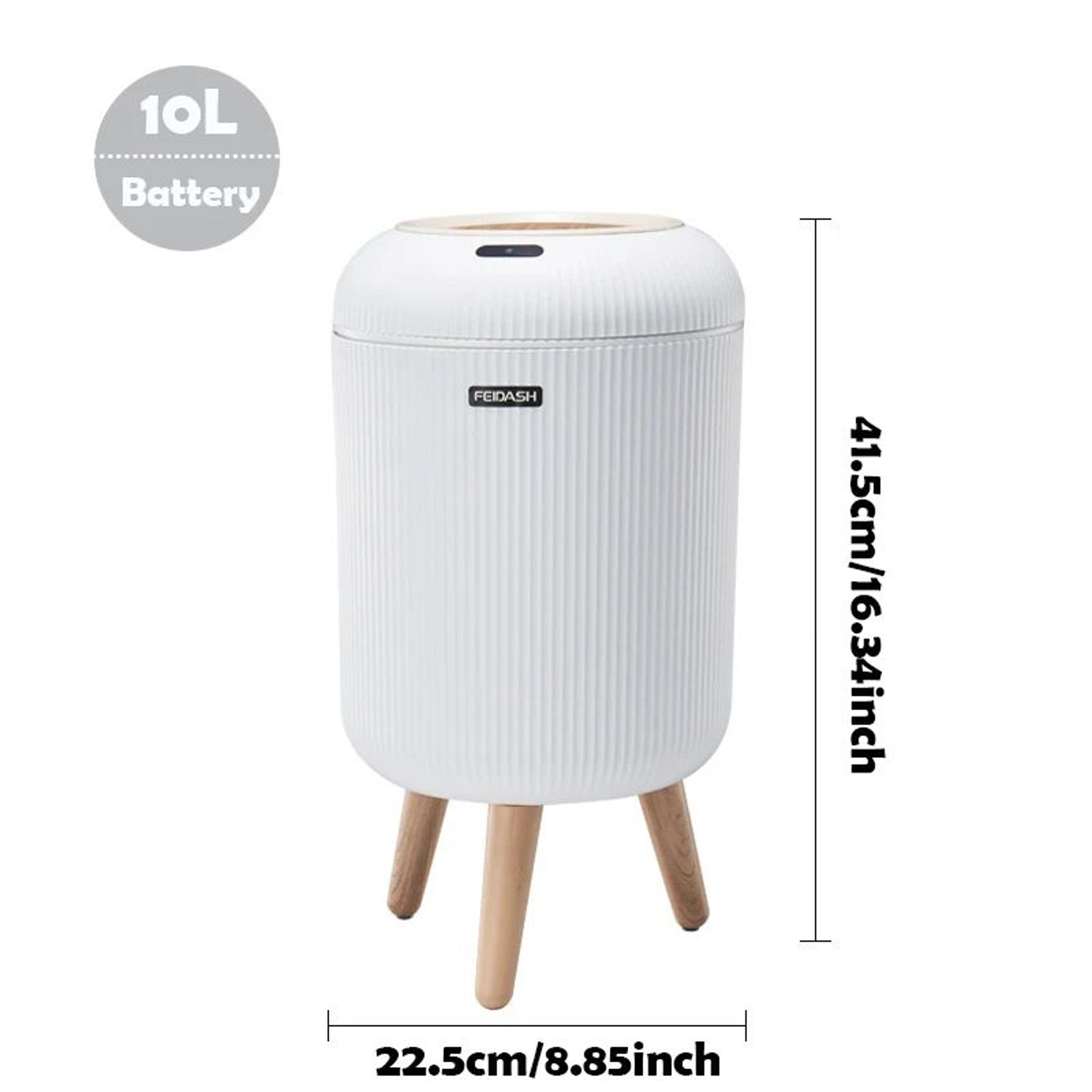 SmartSeal 10L Motion Sensor Trash Can With Lid For Bedroom Bathroom  Kitchen 8