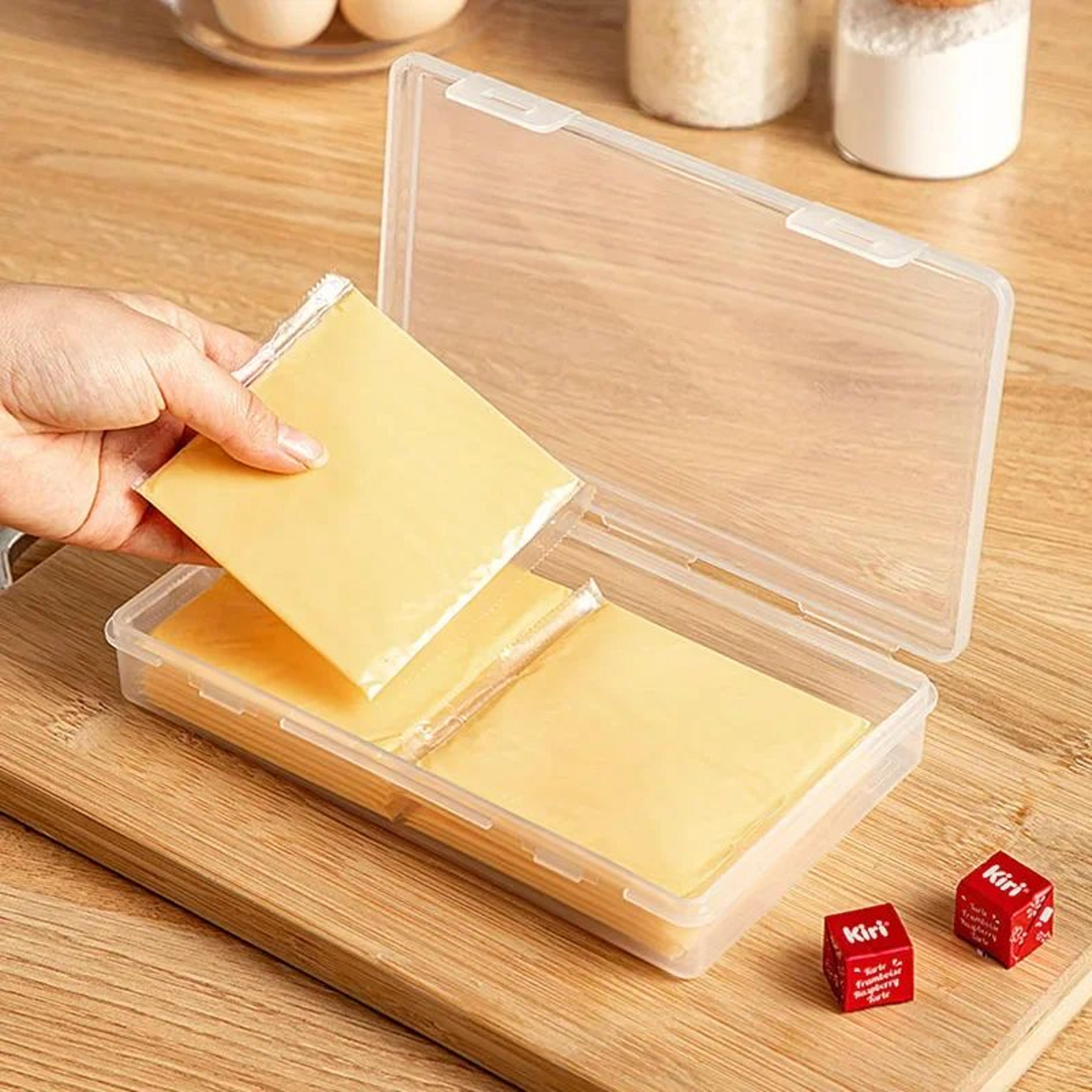FreshSeal Cheese  Butter Storage Container  Airtight Fridge Organizer With Flip Lid 0