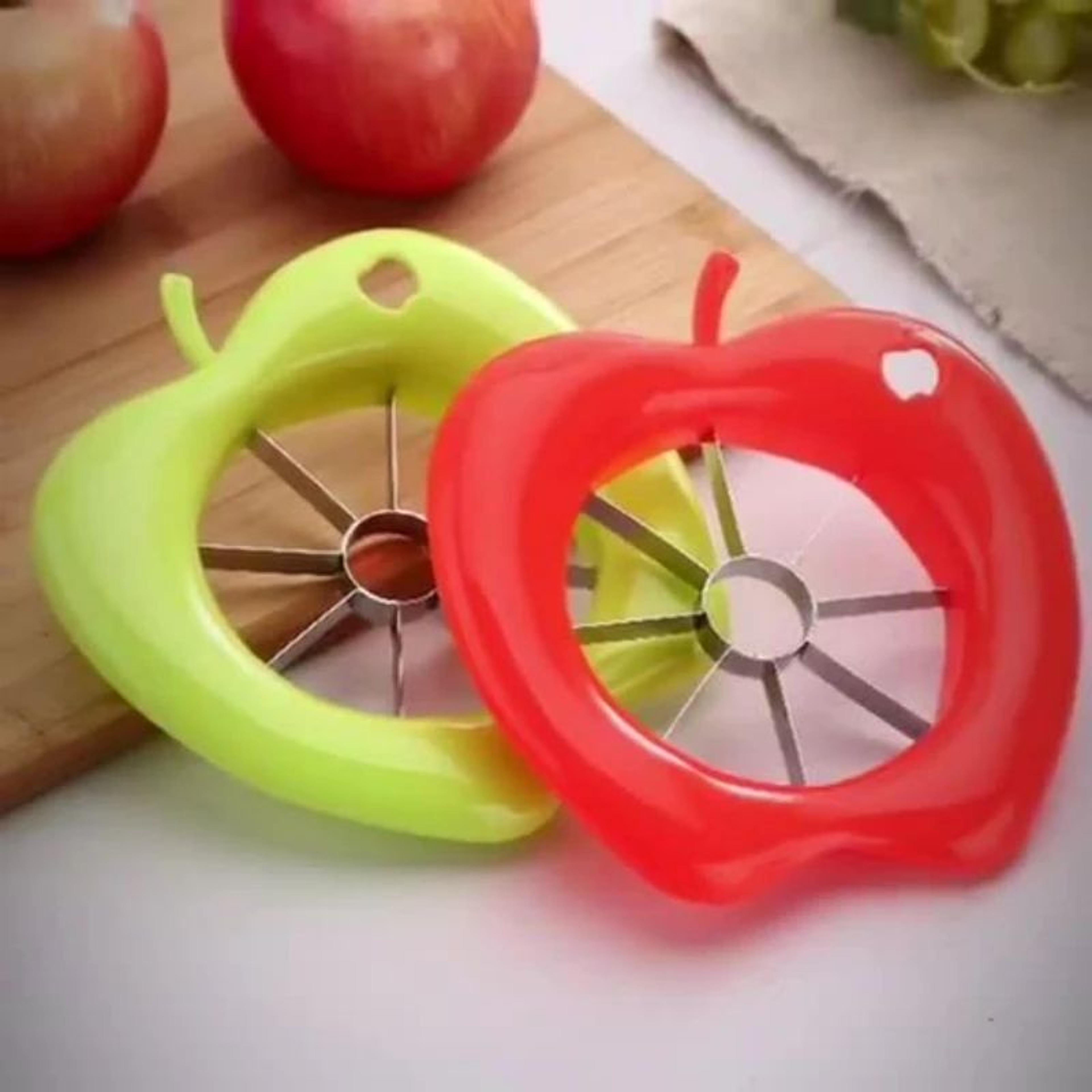 Stainless Steel Apple Slicer Corer  Divider  8Blade Fruit Cutter With Ergonomic PP Handle 4