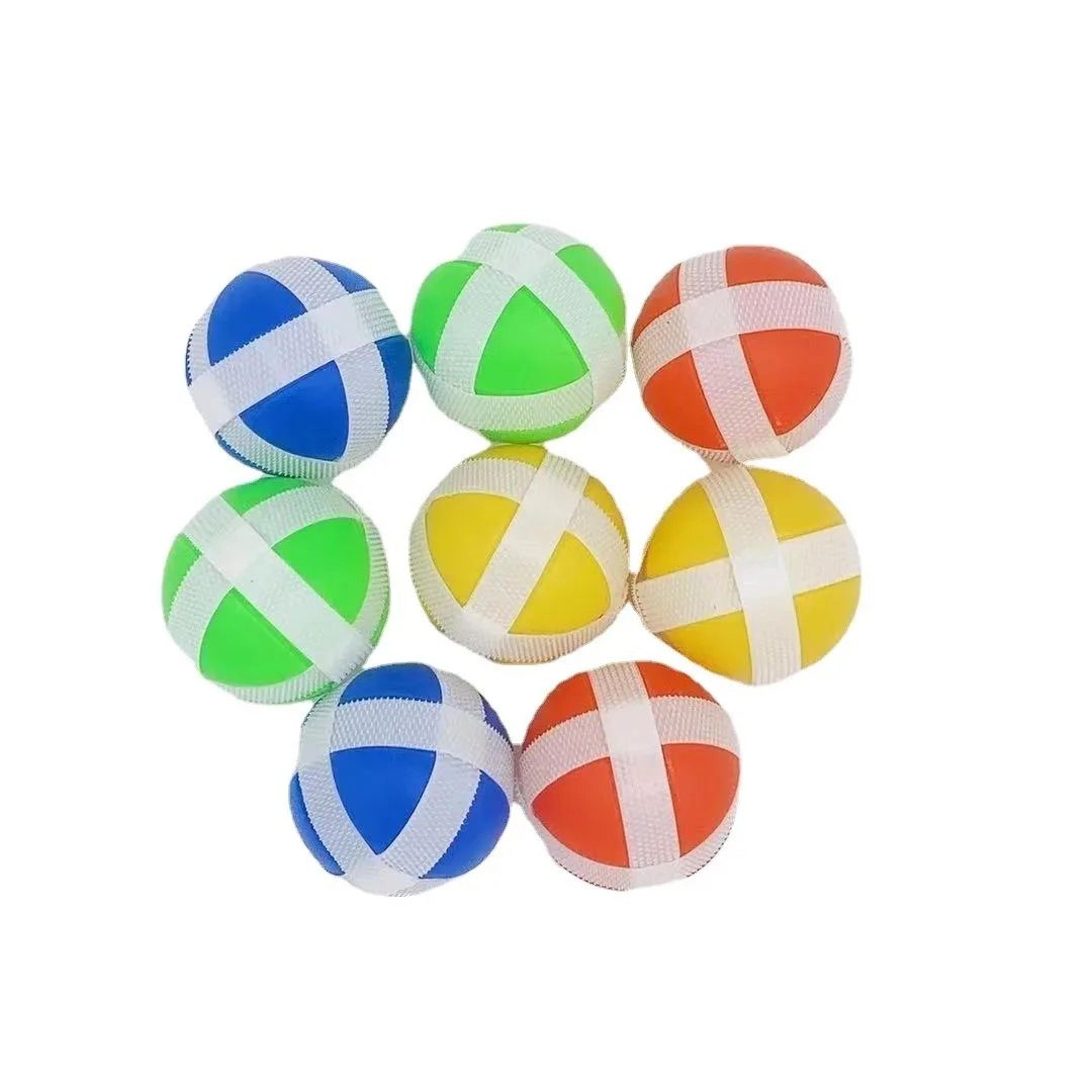 12Piece Suction Cup Target Balls Toss  Stick Catch Game For Kids And Families 2
