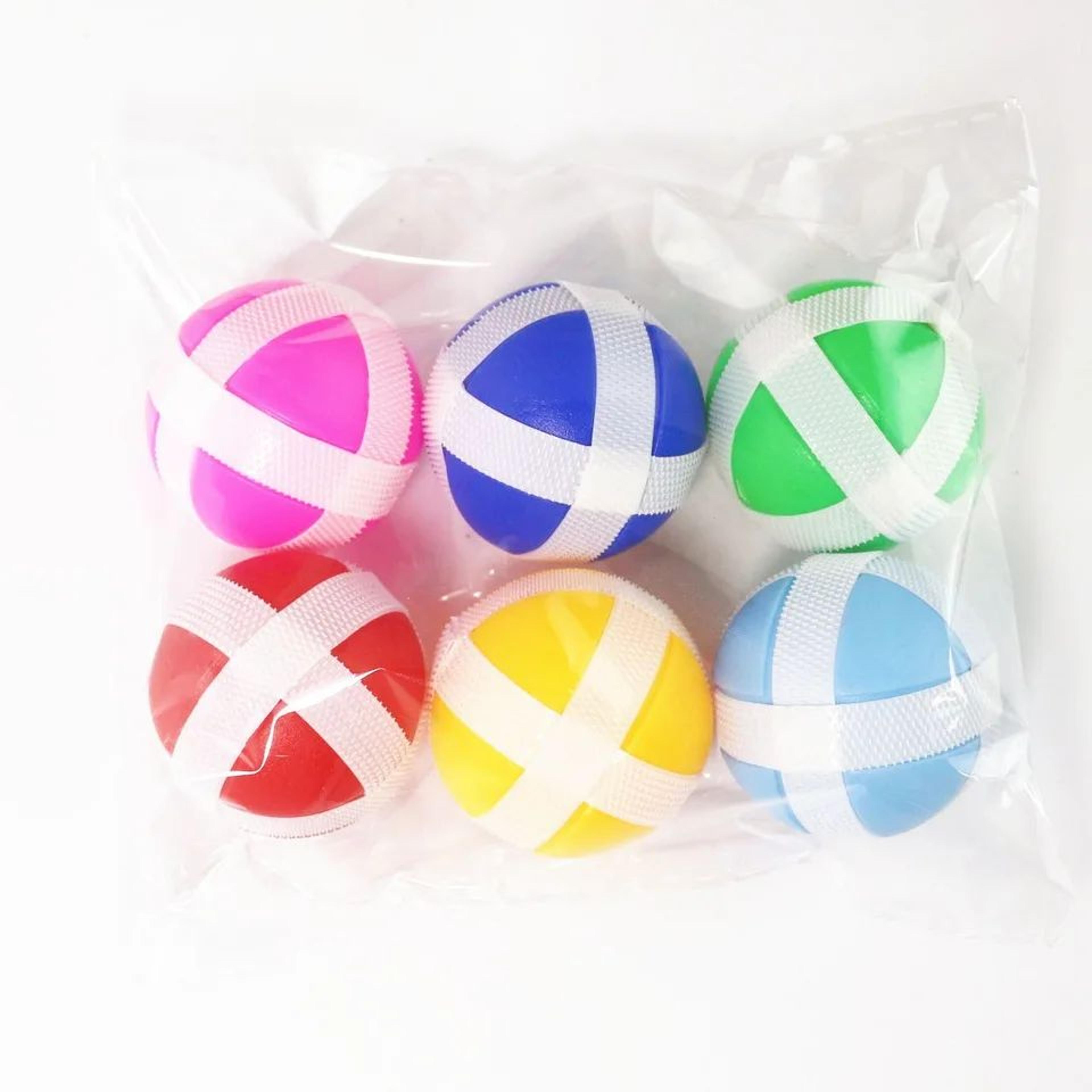 12Piece Suction Cup Target Balls Toss  Stick Catch Game For Kids And Families 5