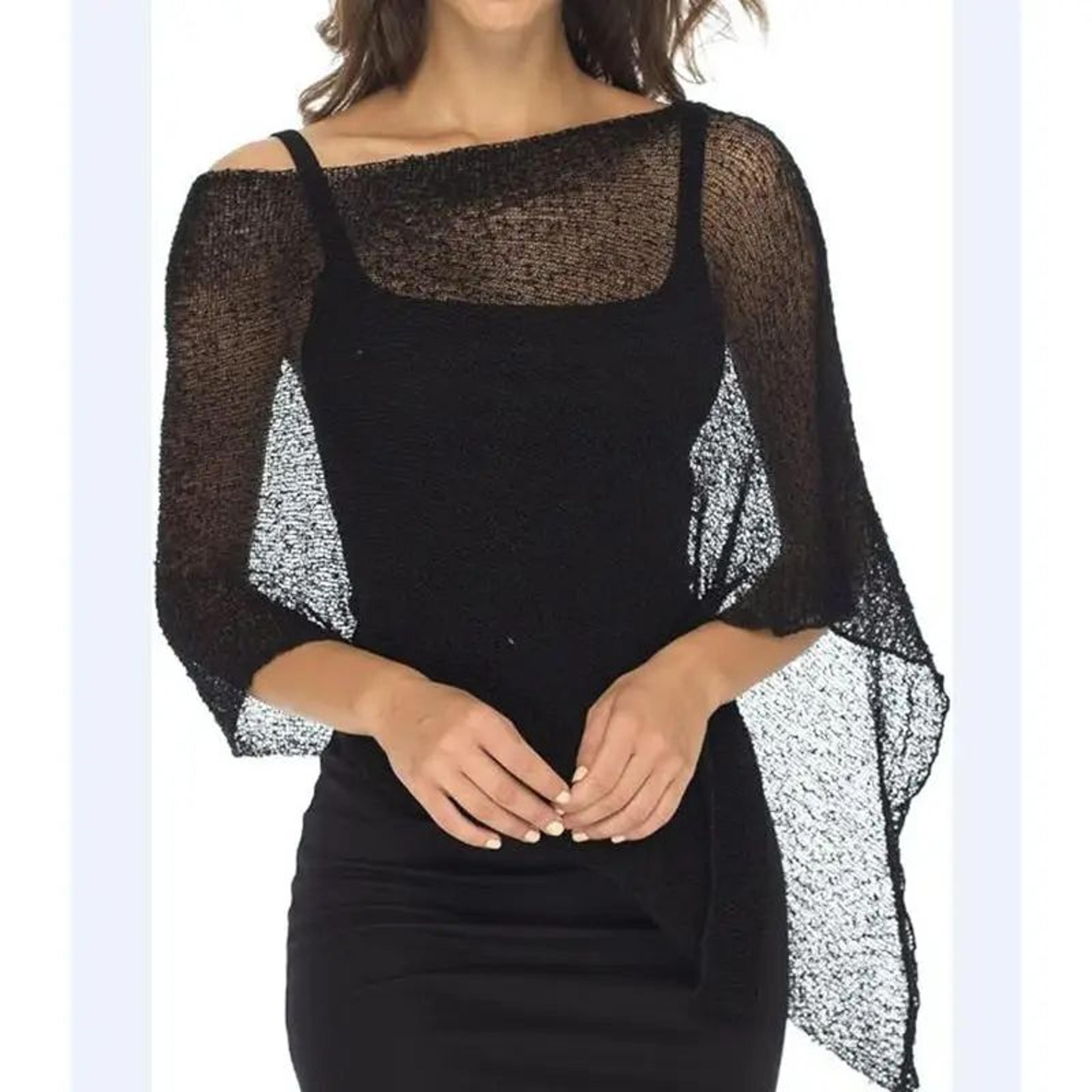 Coastal Breeze Knit Bikini Cover Up  Off Shoulder Sheer Beach Cover Up Top With Irregular Hem 4