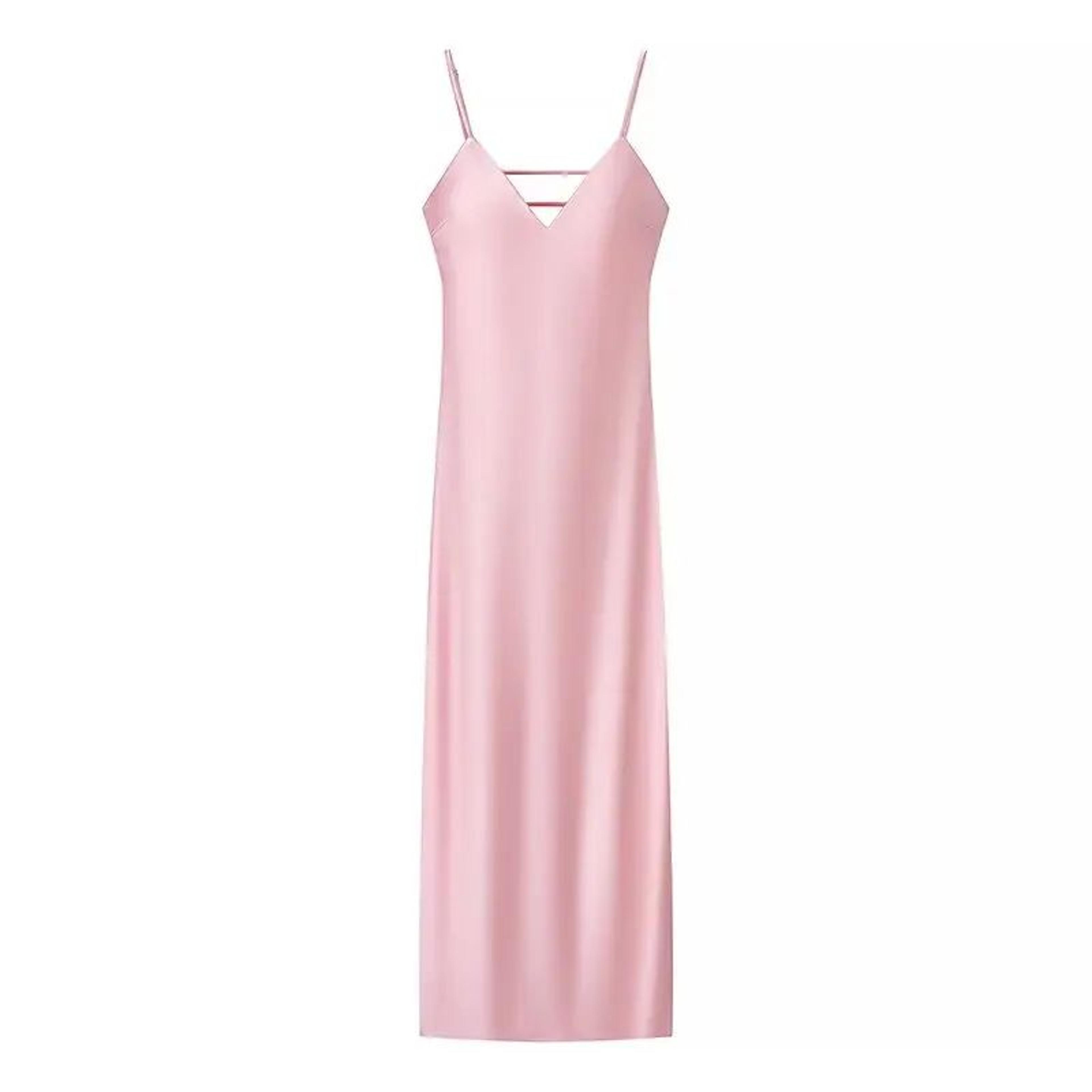 Sunlit Grace Yellow Satin VNeck Maxi Dress  Elegant Sleeveless Summer Party Dress 7