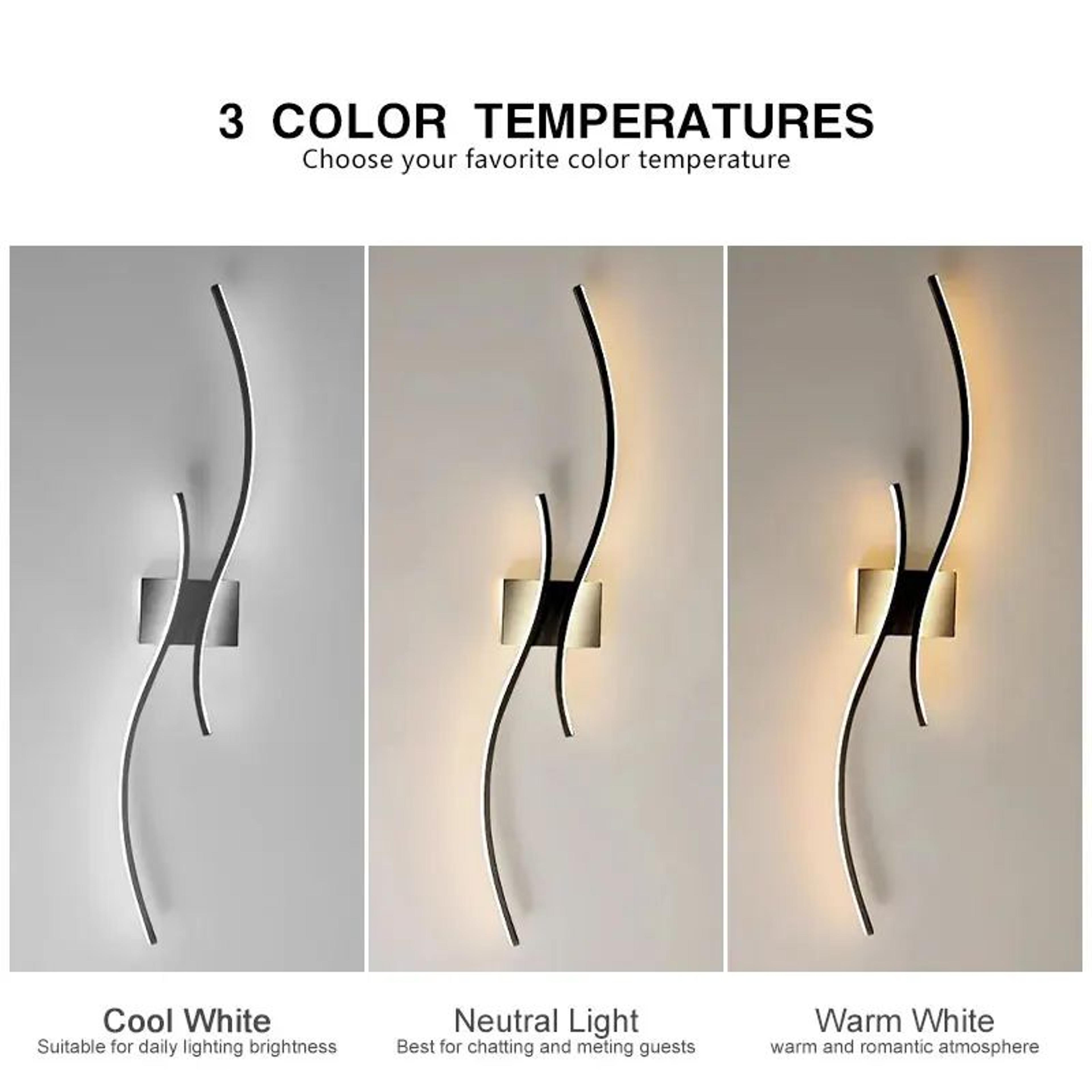 Modern LED Wall Sconce  Minimalist Aluminum Indoor Wall Lighting For Bedroom  Corridor 2