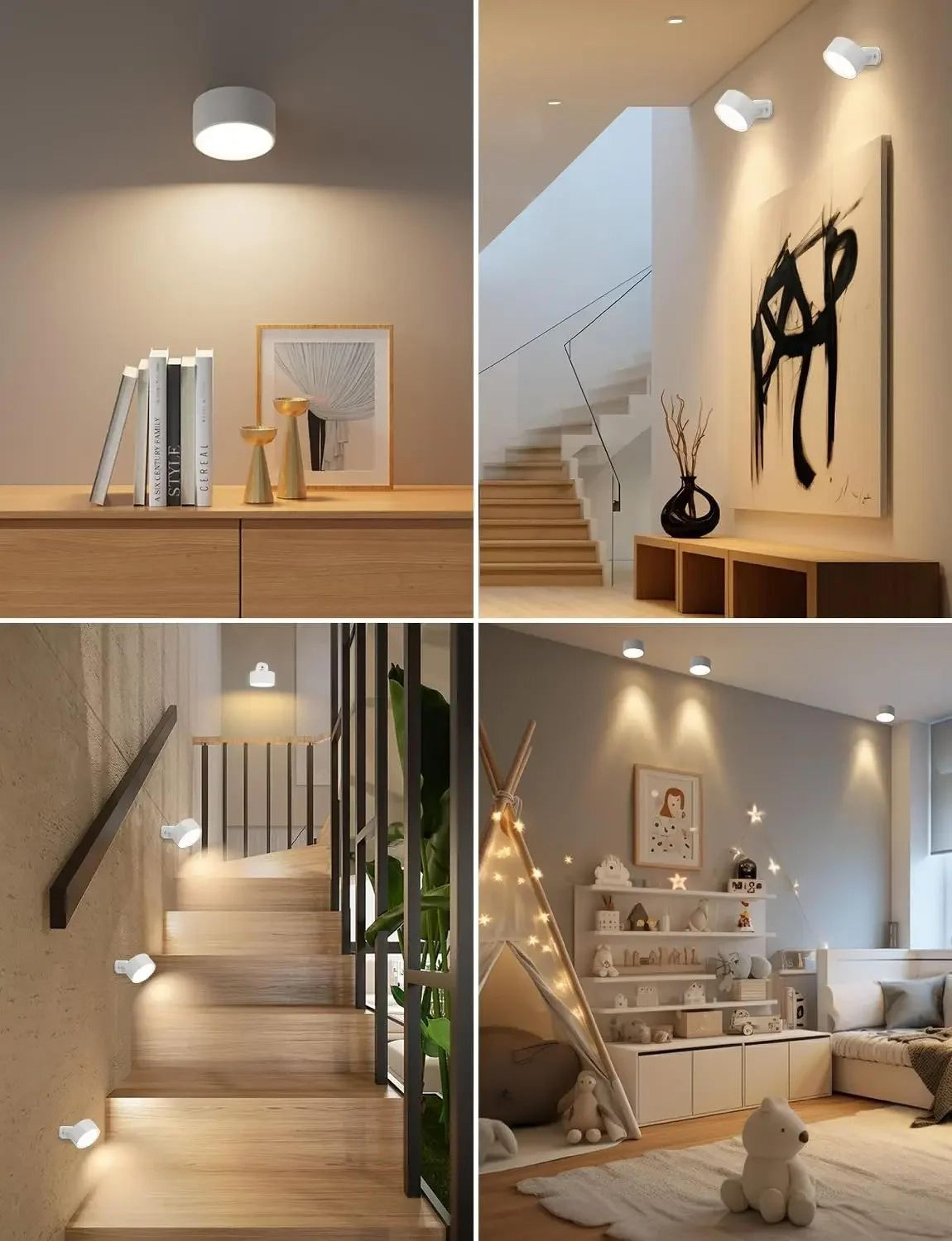 LumiFlex Magnetic Rechargeable Wall Sconce With Remote Control 4