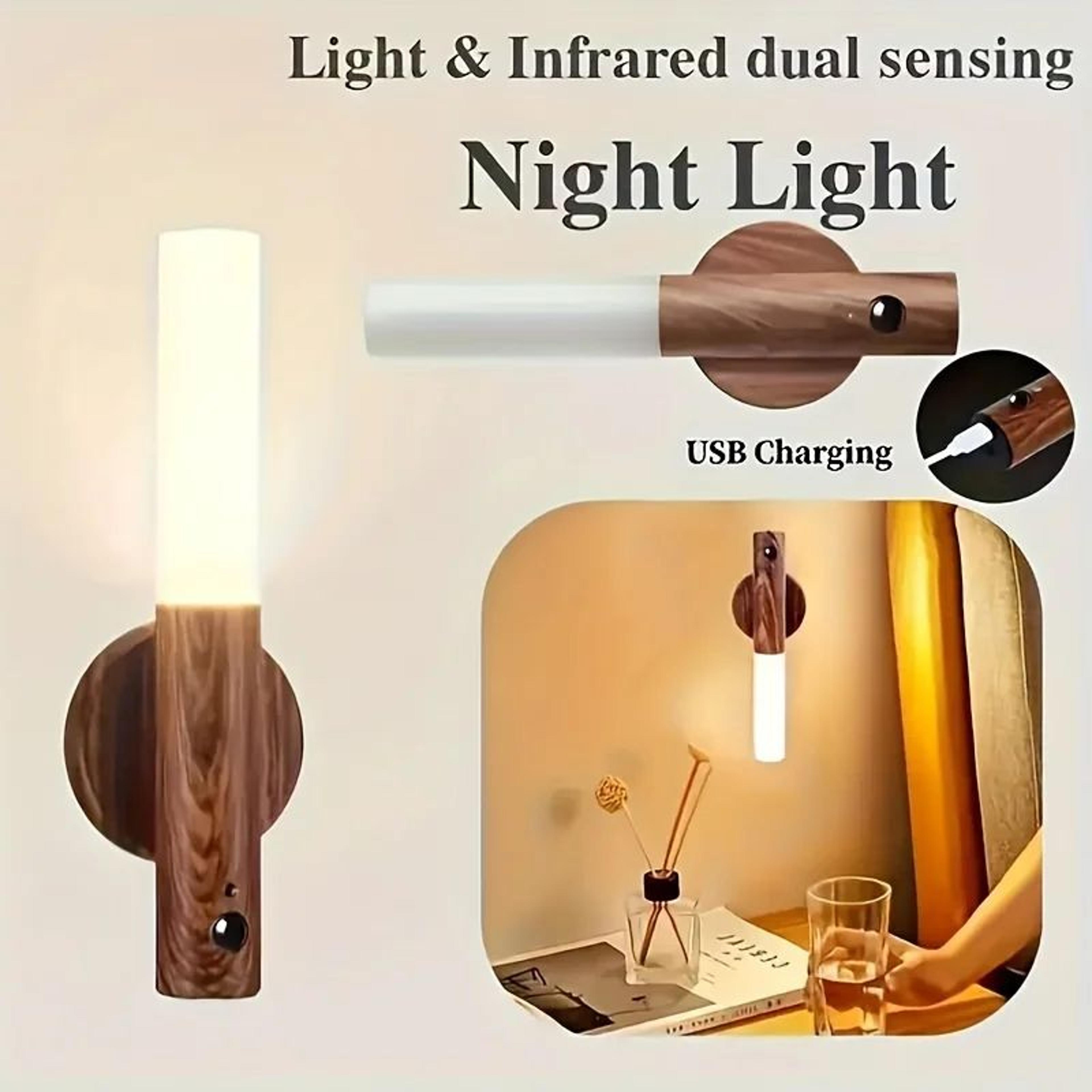Rechargeable Motion Sensor Night Light  Wireless LED UnderCabinet  Closet Lamp For Hallway Kitchen  1