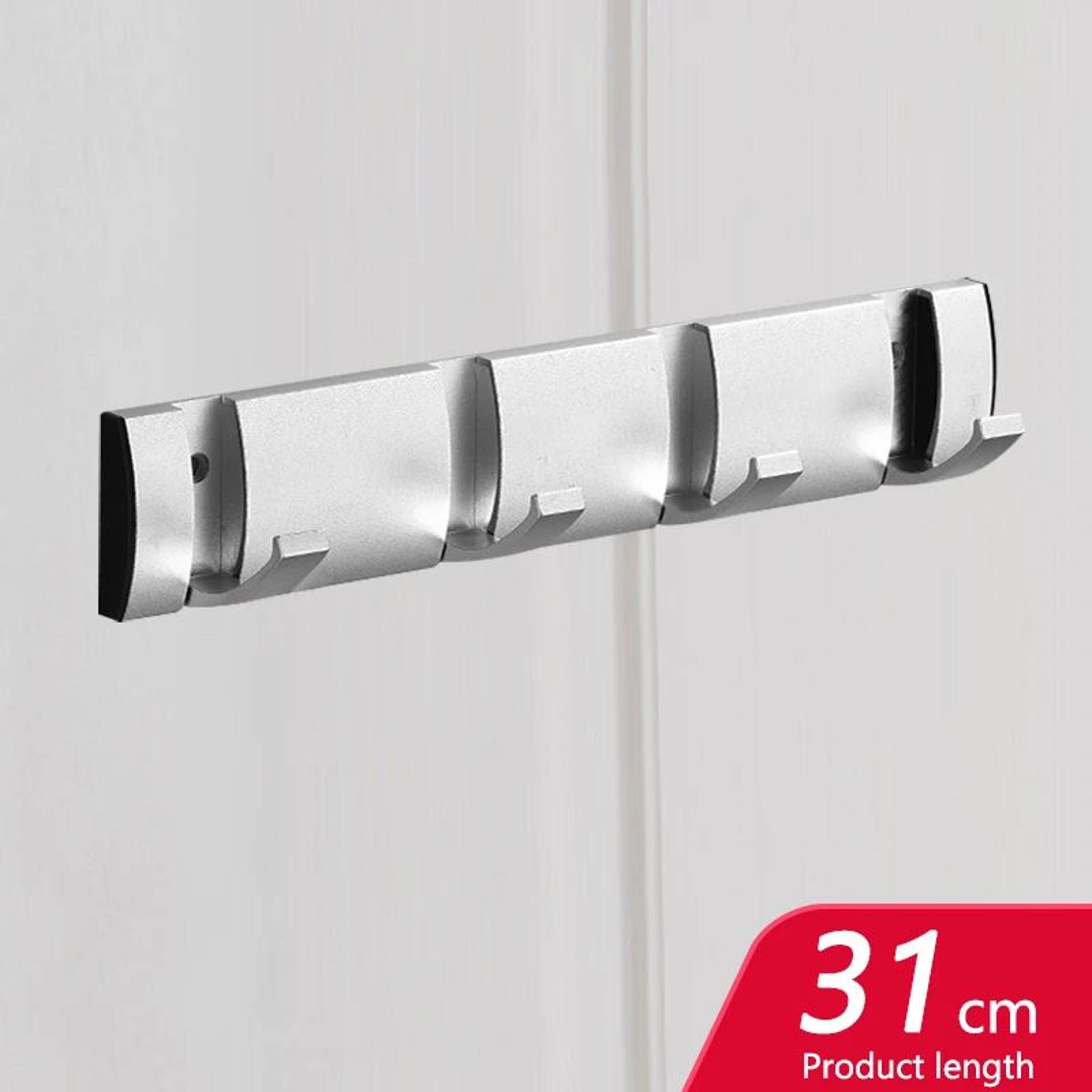 Matte Black  Gold Folding Adhesive Wall Hooks  No Drill Towel  Robe Holder 9