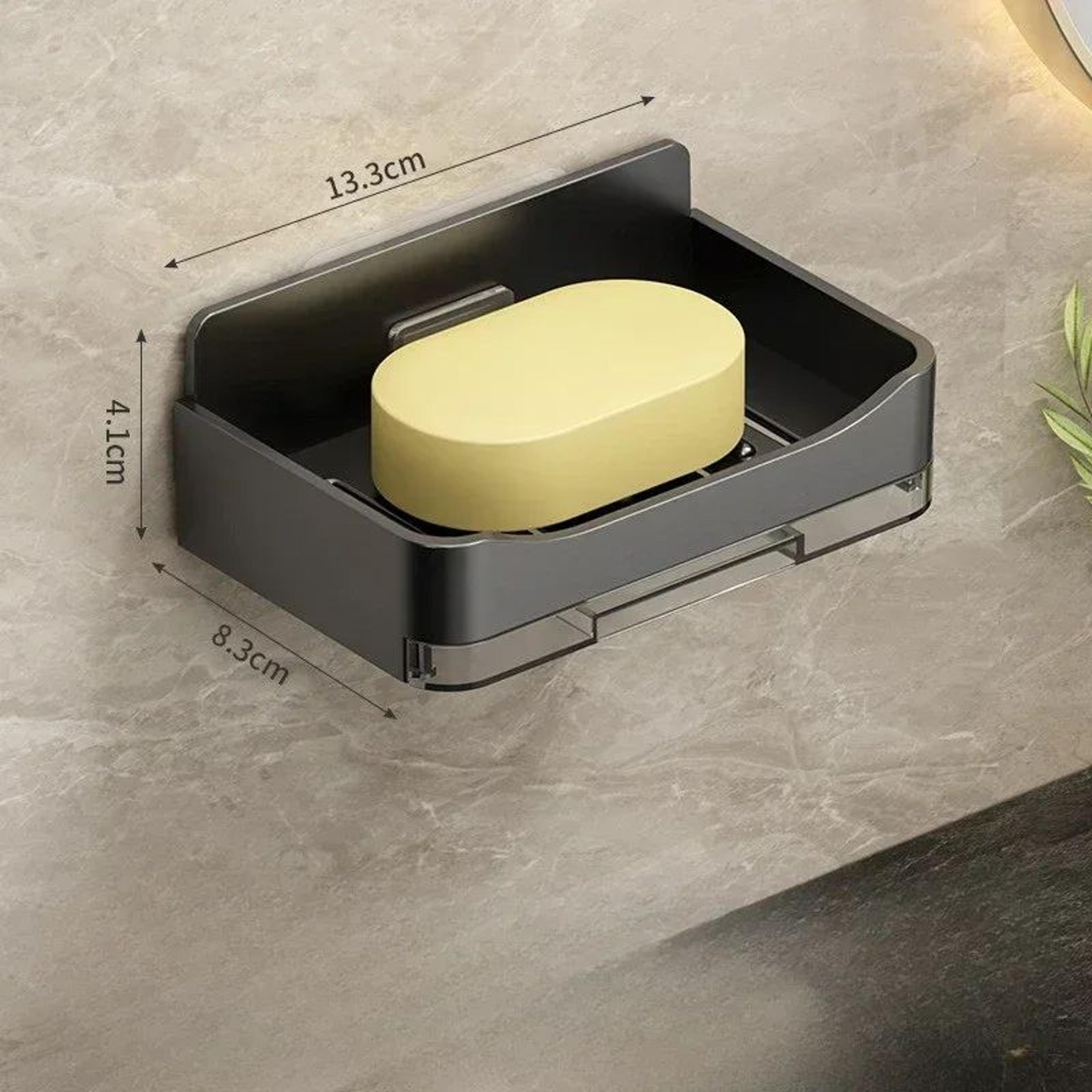 AquaLift Wall Mounted Soap Holder  Self Draining Bathroom Soap Organizer 7
