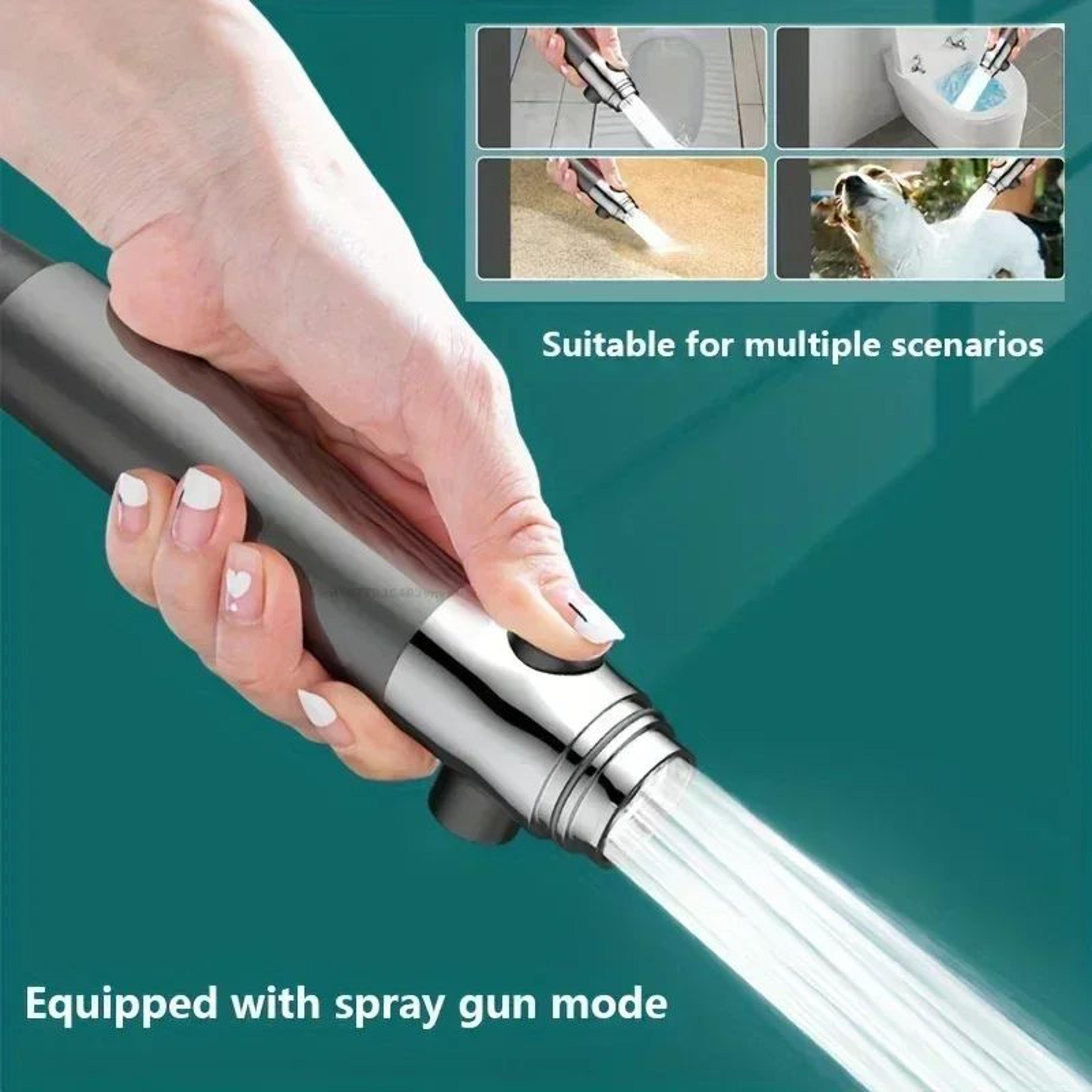 PureFlow High Pressure Filtered Shower Head With OneKey Stop  Massage Spray 4
