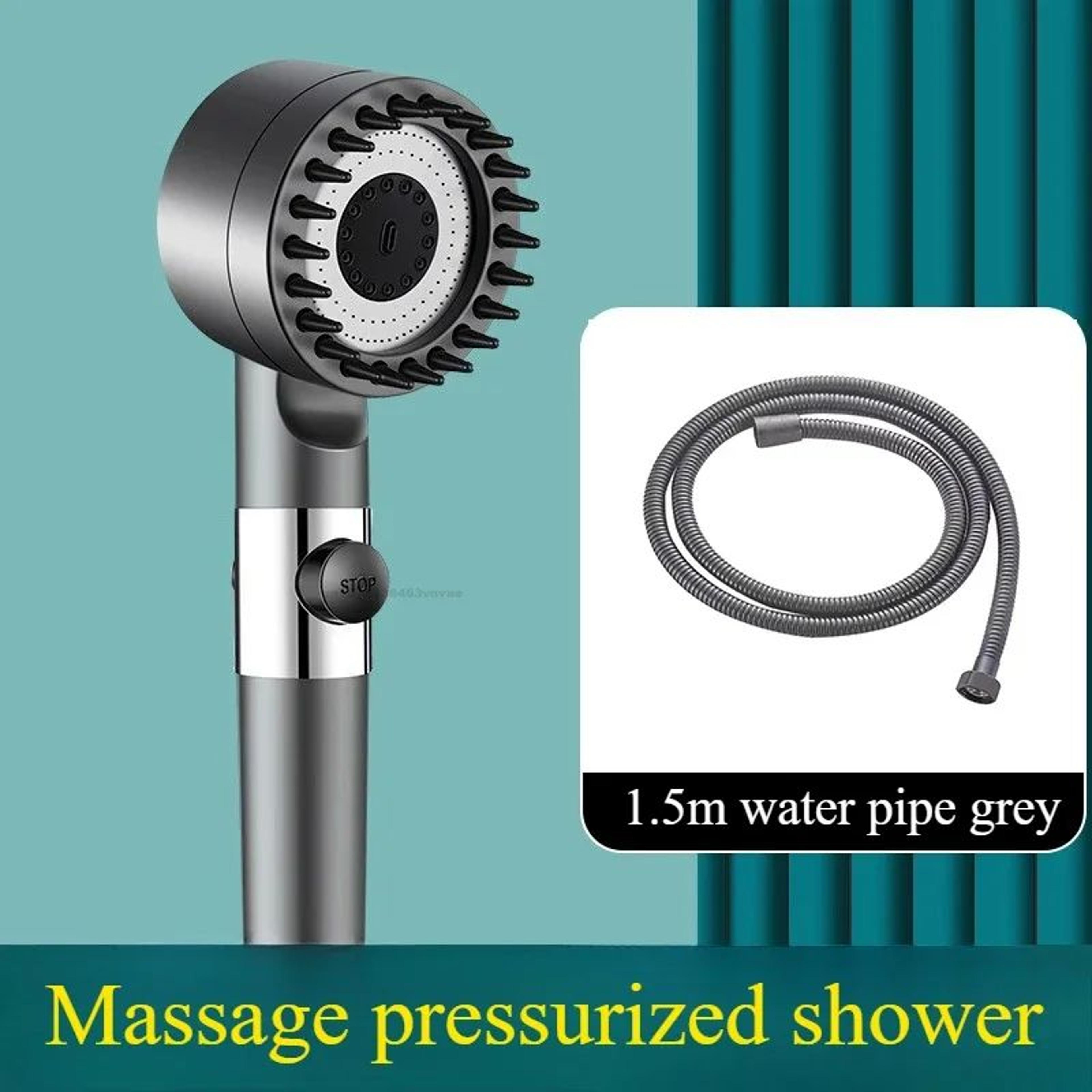PureFlow High Pressure Filtered Shower Head With OneKey Stop  Massage Spray 8