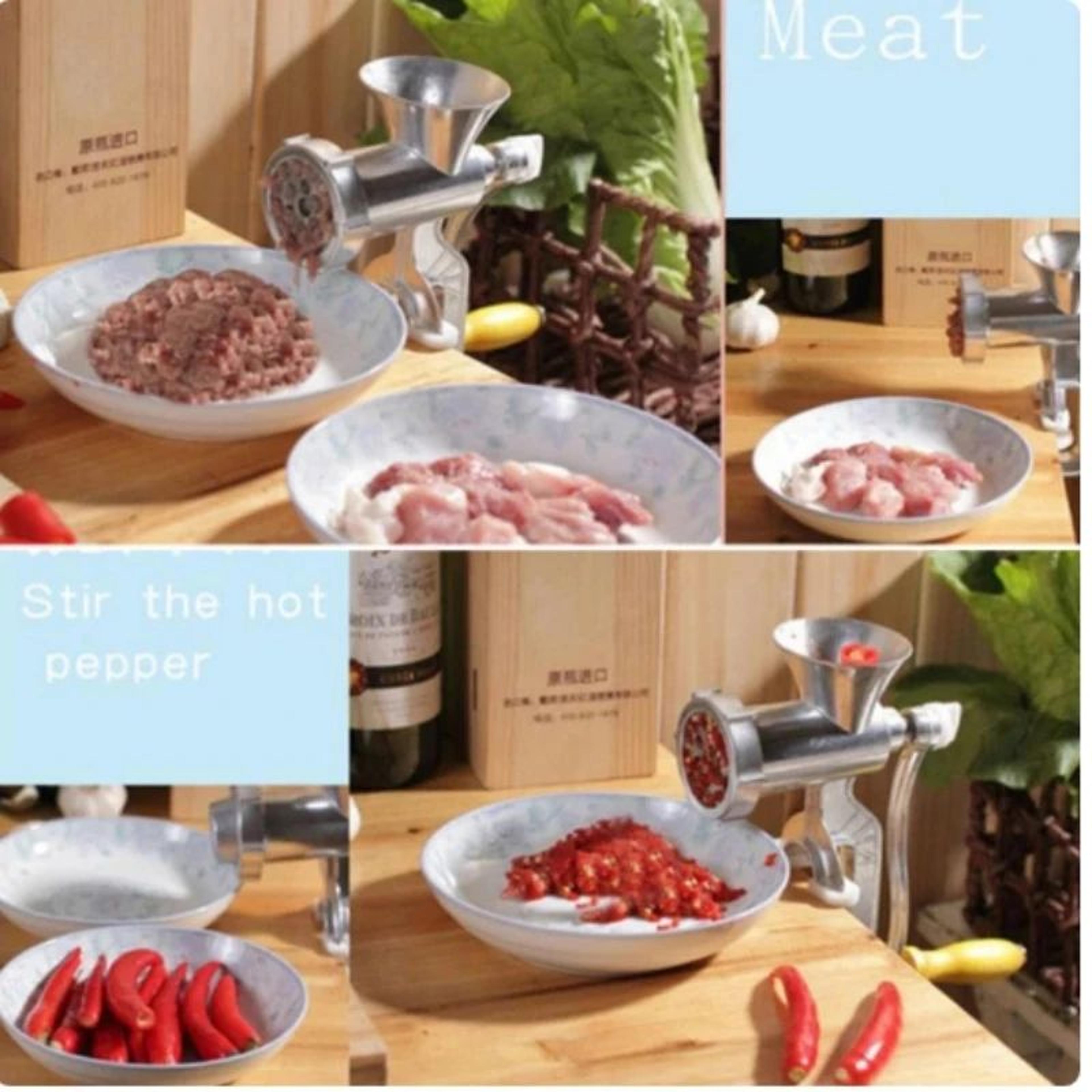 HeavyDuty Manual Meat Grinder  Sausage Stuffer For Home Kitchen 2