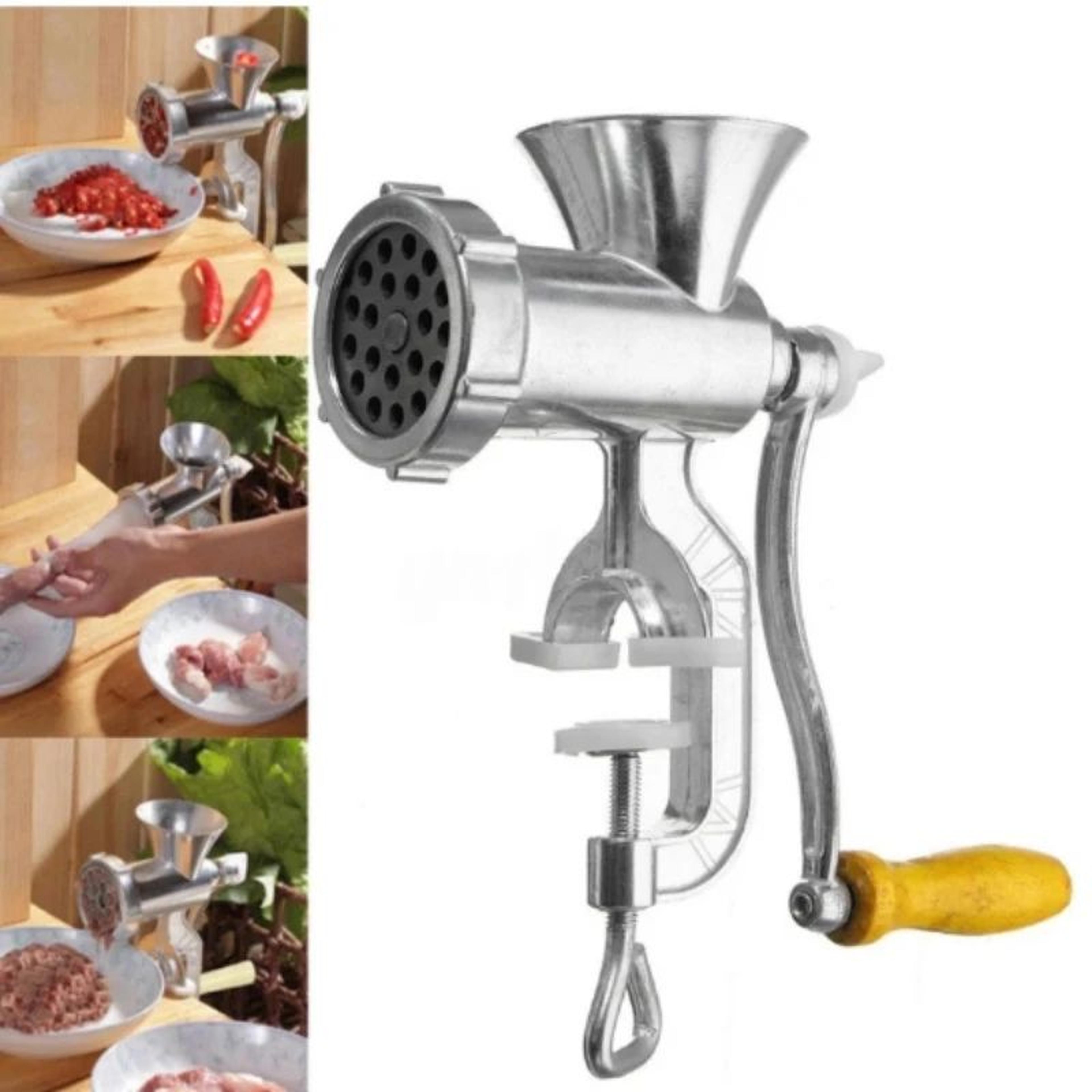 HeavyDuty Manual Meat Grinder  Sausage Stuffer For Home Kitchen 4