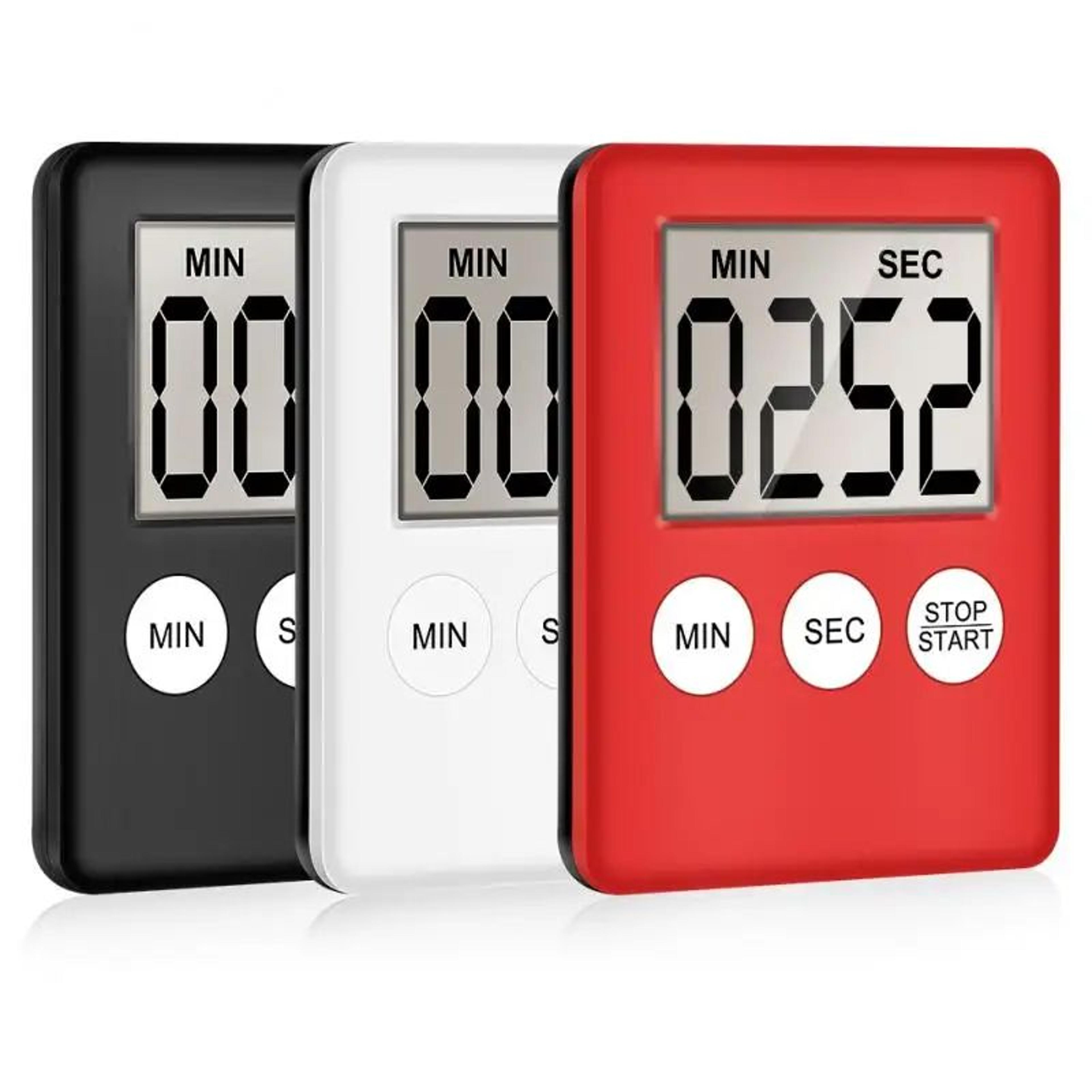 MagnaTime LCD Digital Kitchen Timer With Magnetic Back  Loud Alarm 3