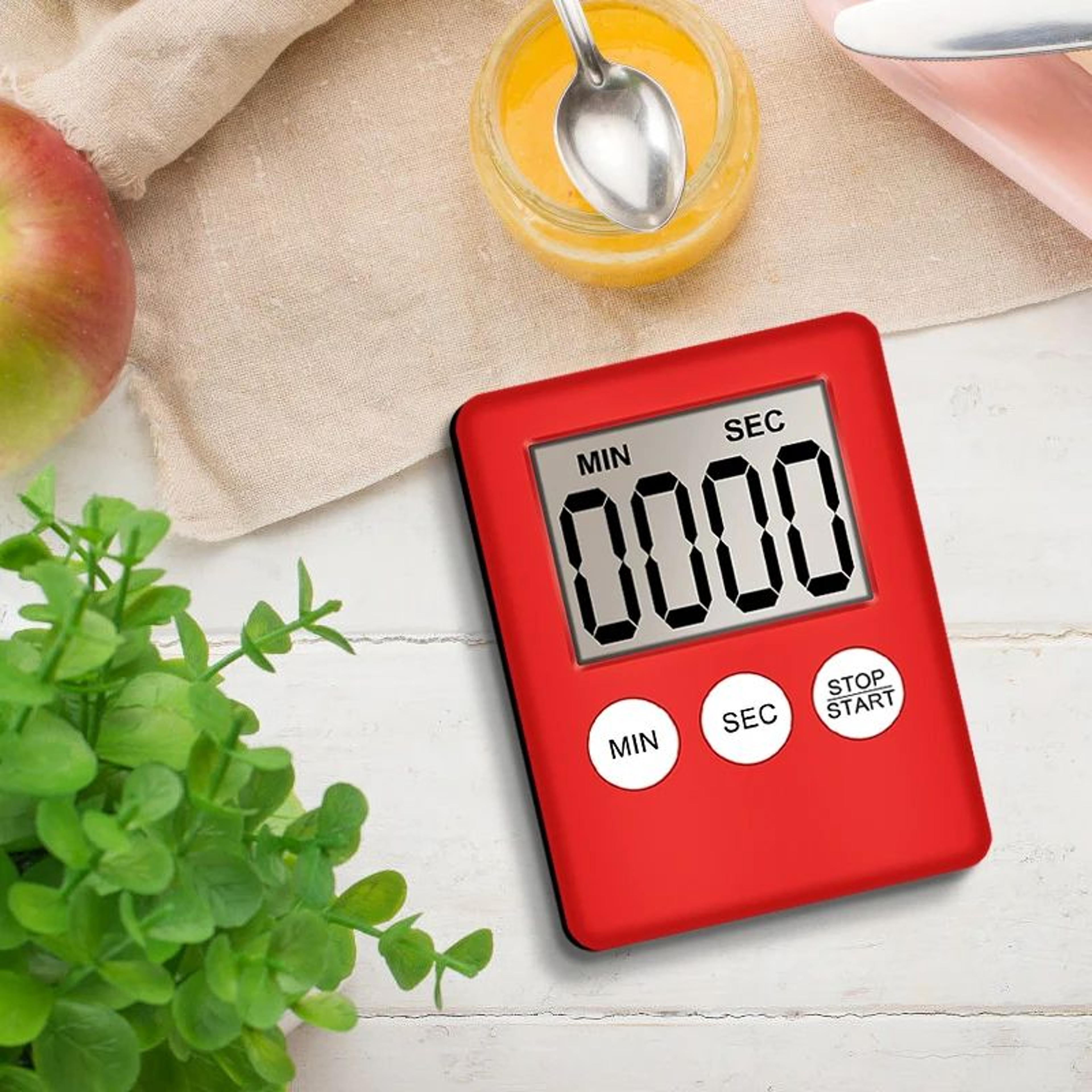 MagnaTime LCD Digital Kitchen Timer With Magnetic Back  Loud Alarm 5