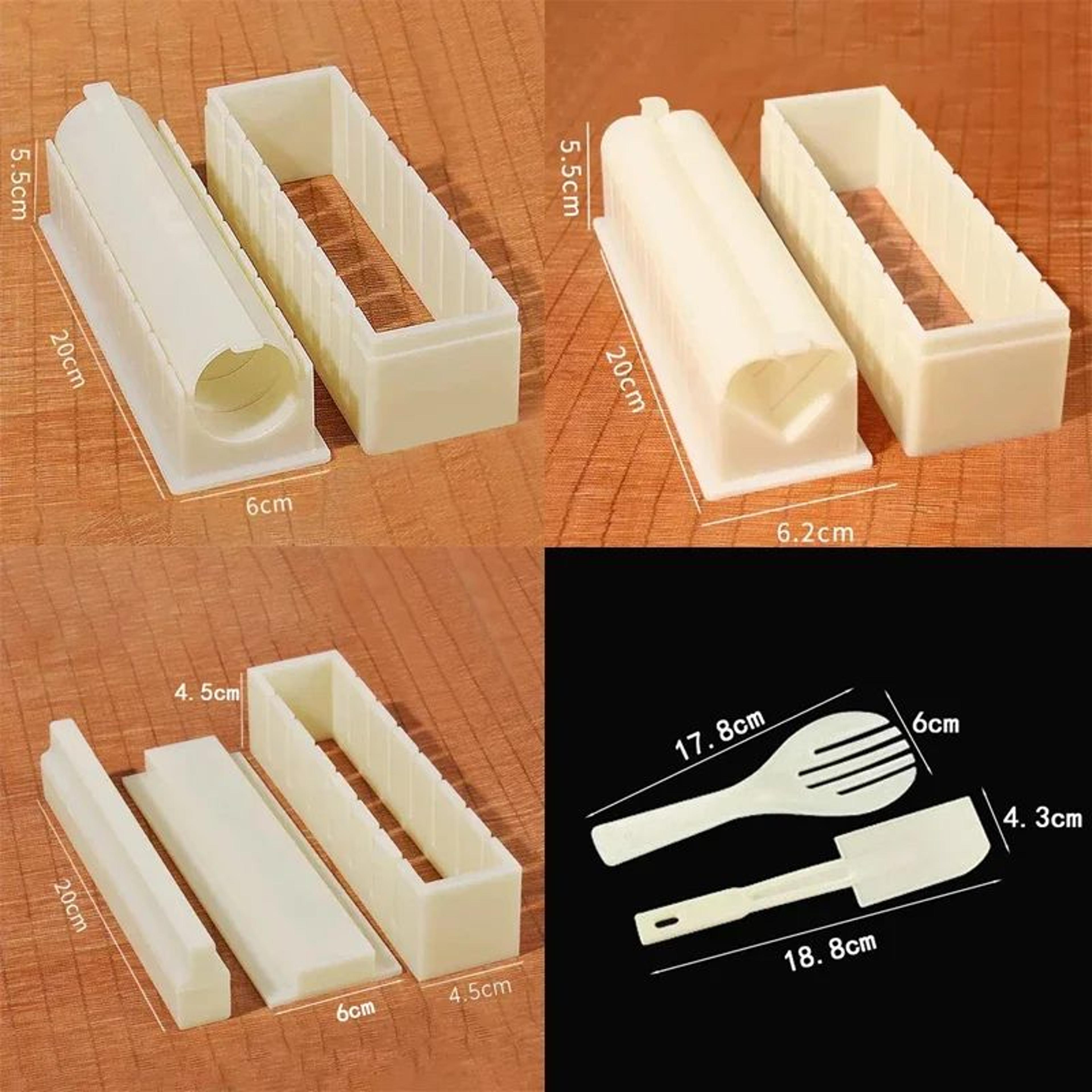 EasyRoll Sushi Maker Kit  3in1 Sushi Roll Maker  Onigiri Mold Set 4