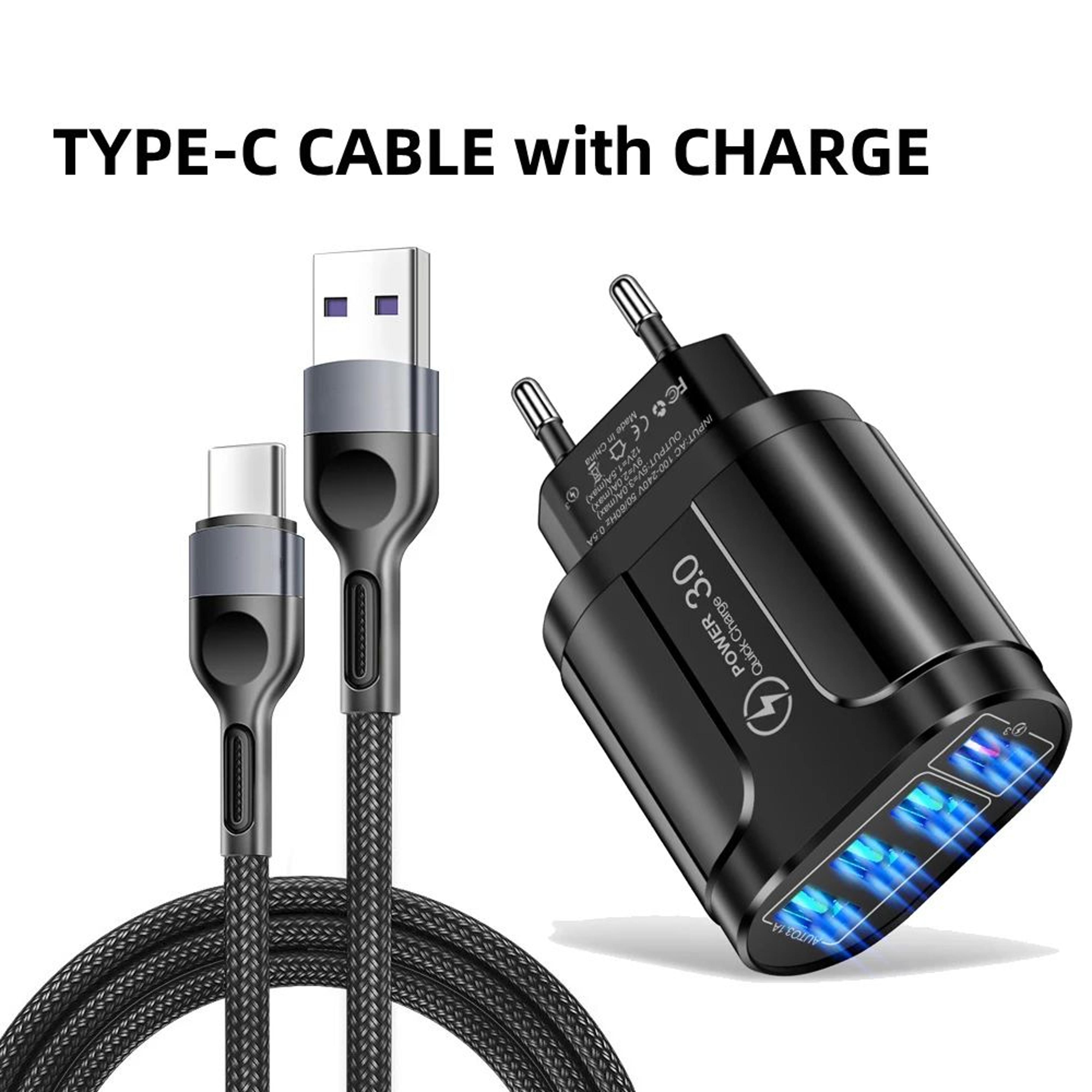 PowerQuad 48W 4Port USB Fast Charger With Quick Charge 30 Wall Adapter 9